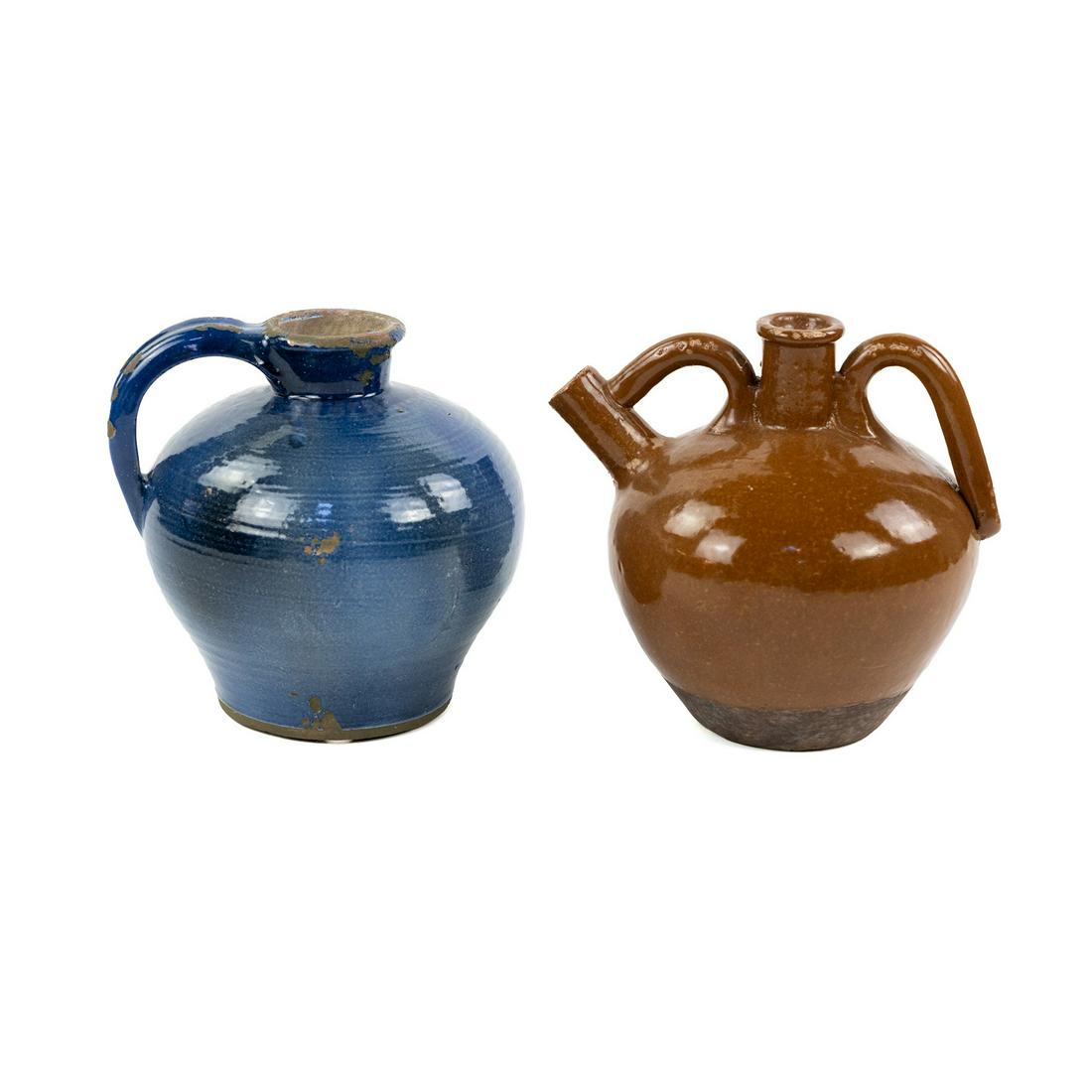 (2) Pierre Deux Ceramic Clay Pitchers (1 of 9)