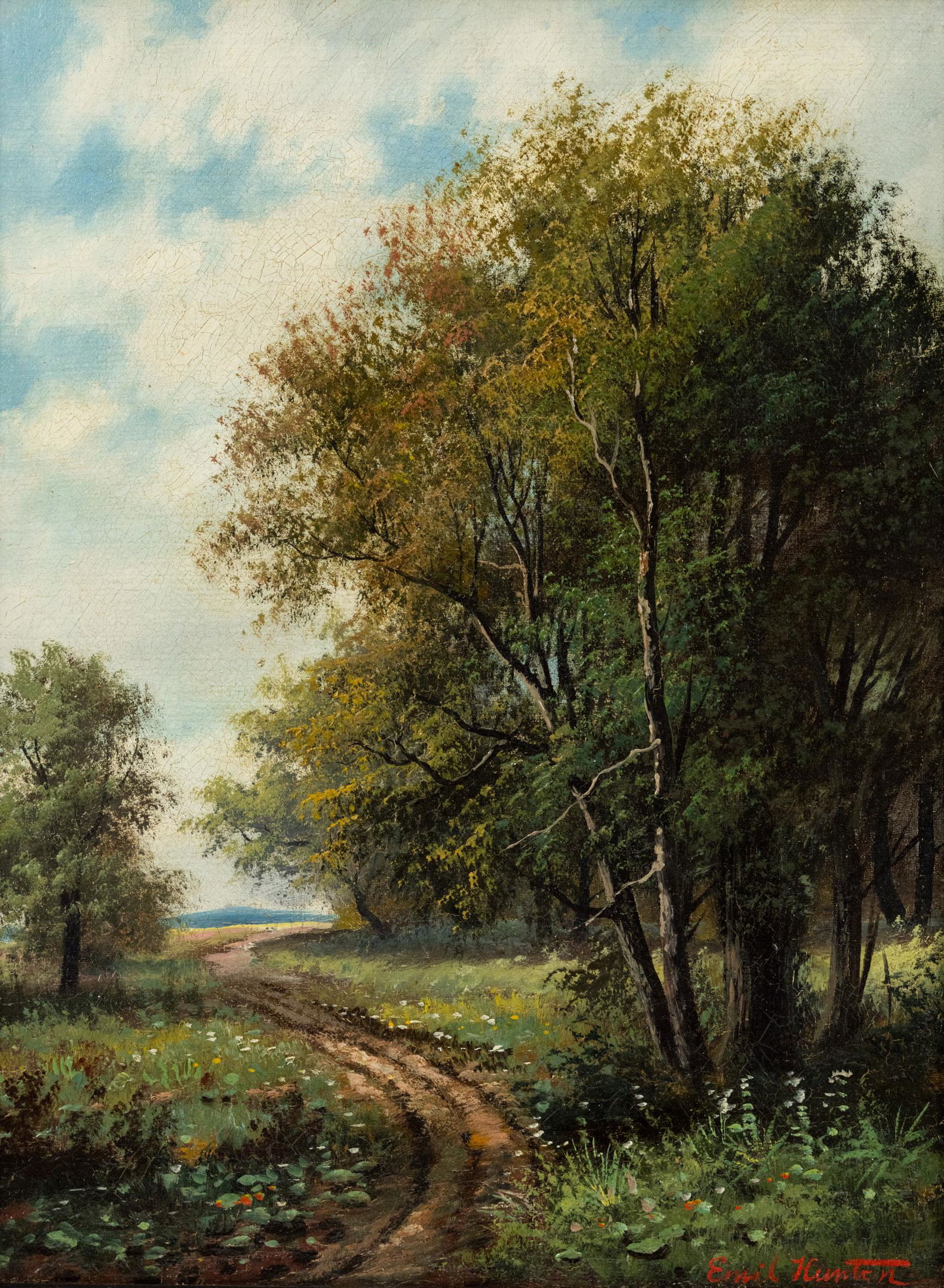 Attributed Emil Hunten Oil Landscape Painting (1 of 11)