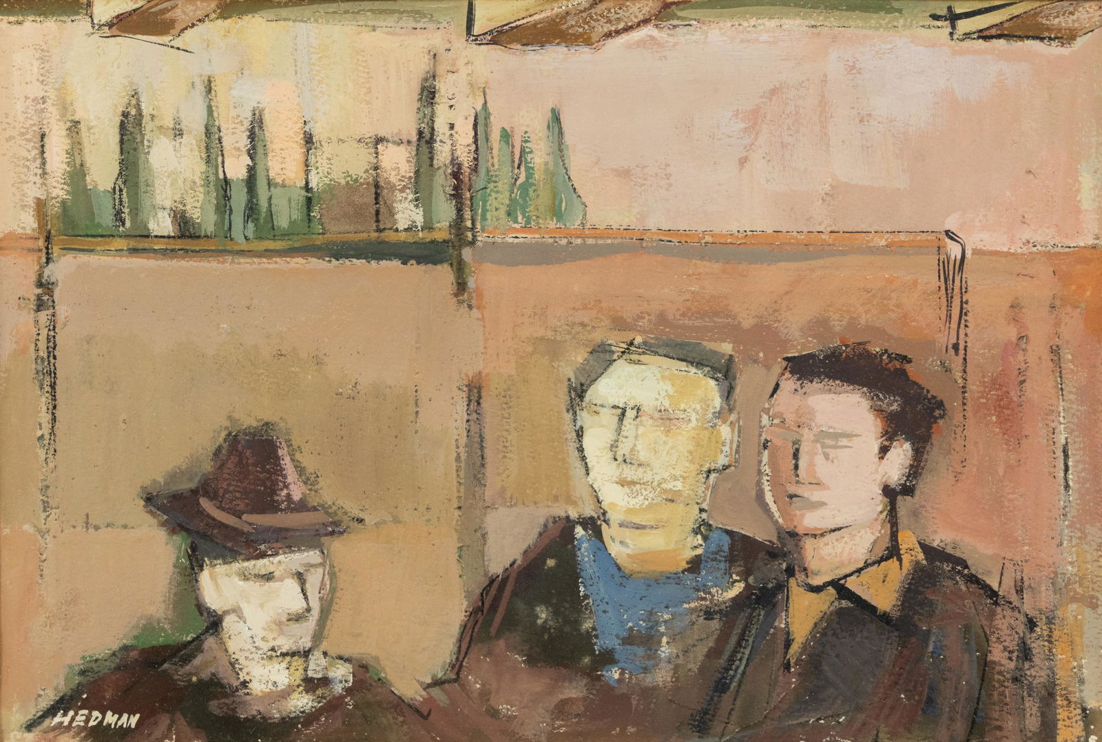 Joan Hedman Male Figures Mixed Media (1 of 10)