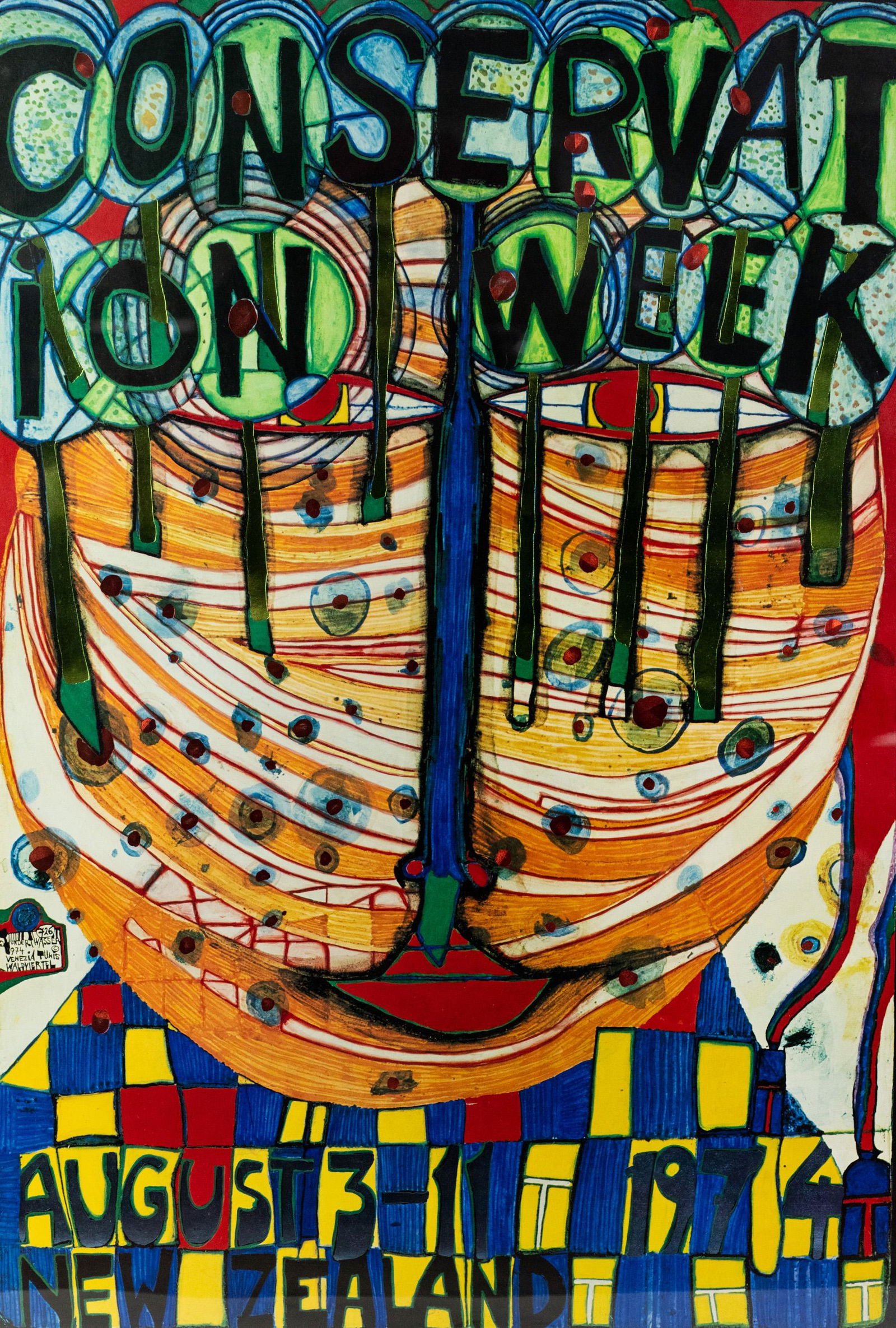 Friedensreich Hundertwasser 'Conservation Week' Lithograph (1 of 14)