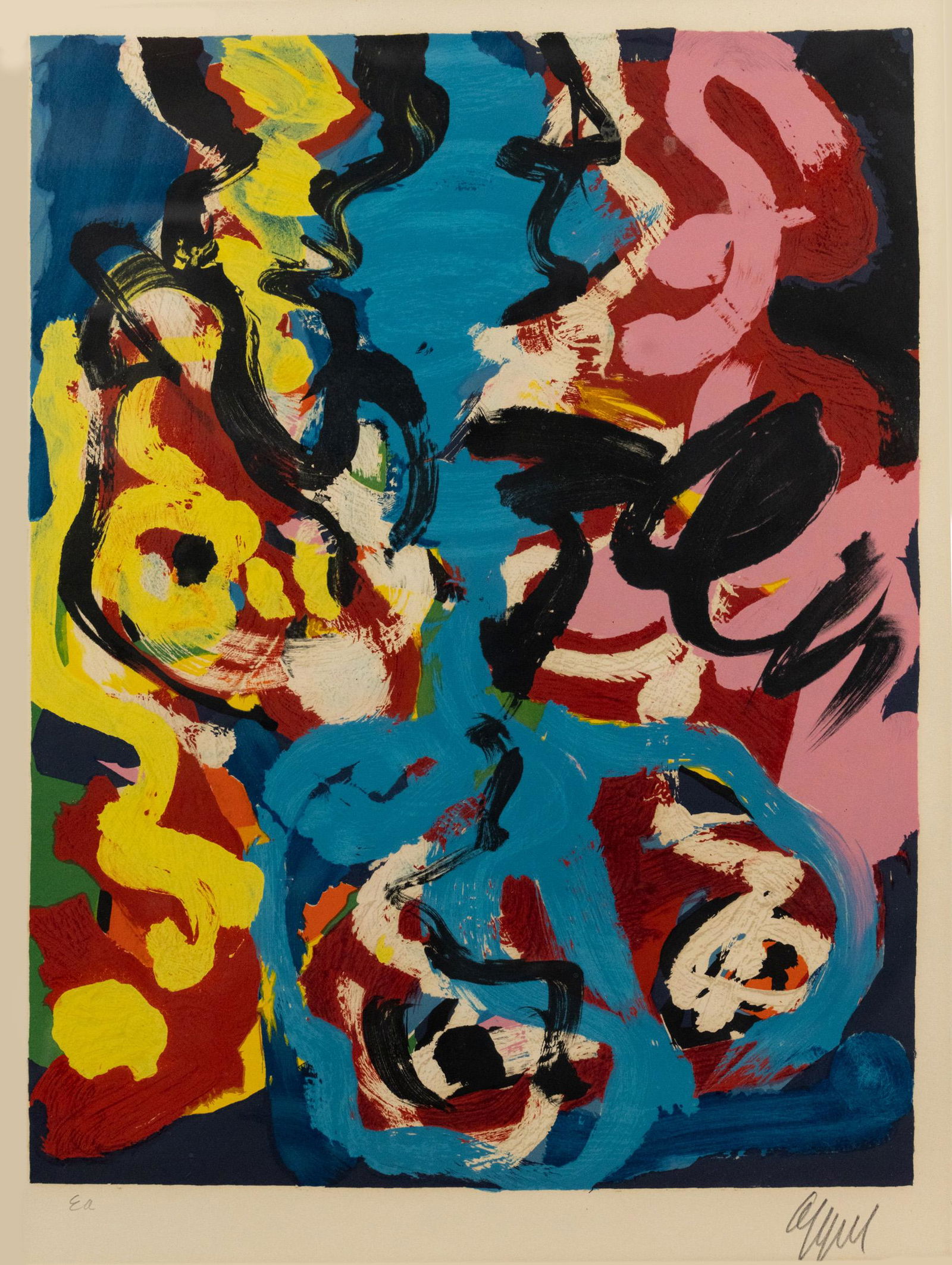 Karel Appel 'In Praise of Folly' Lithograph 1977 Signed (1 of 11)