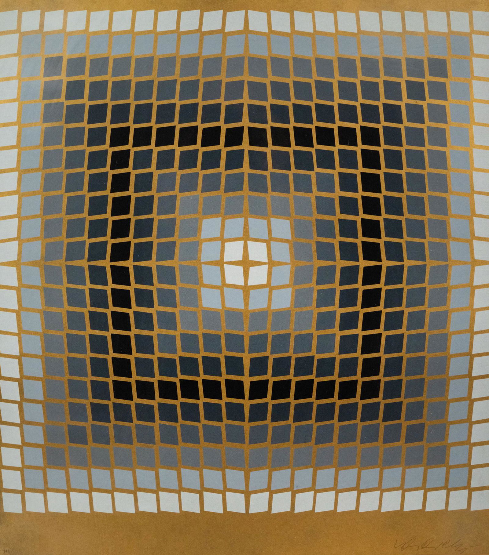 Victor Vasarely 'Quasar Dia' Silkscreen Signed (1 of 12)