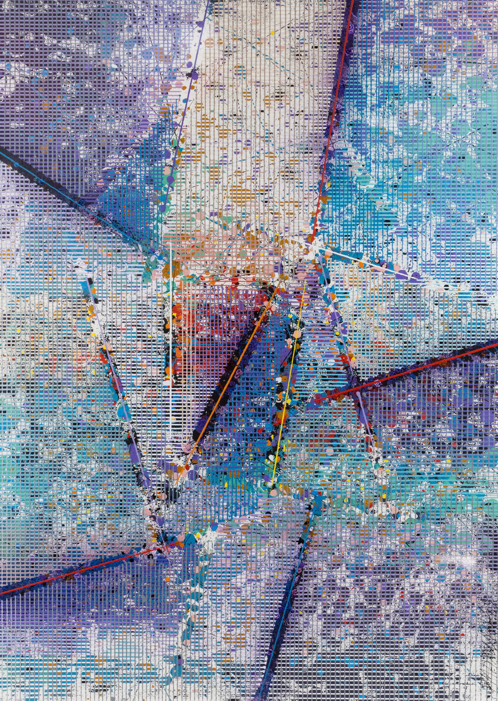 Paul Maxwell Abstract A/C Painting 1989 Signed (1 of 11)