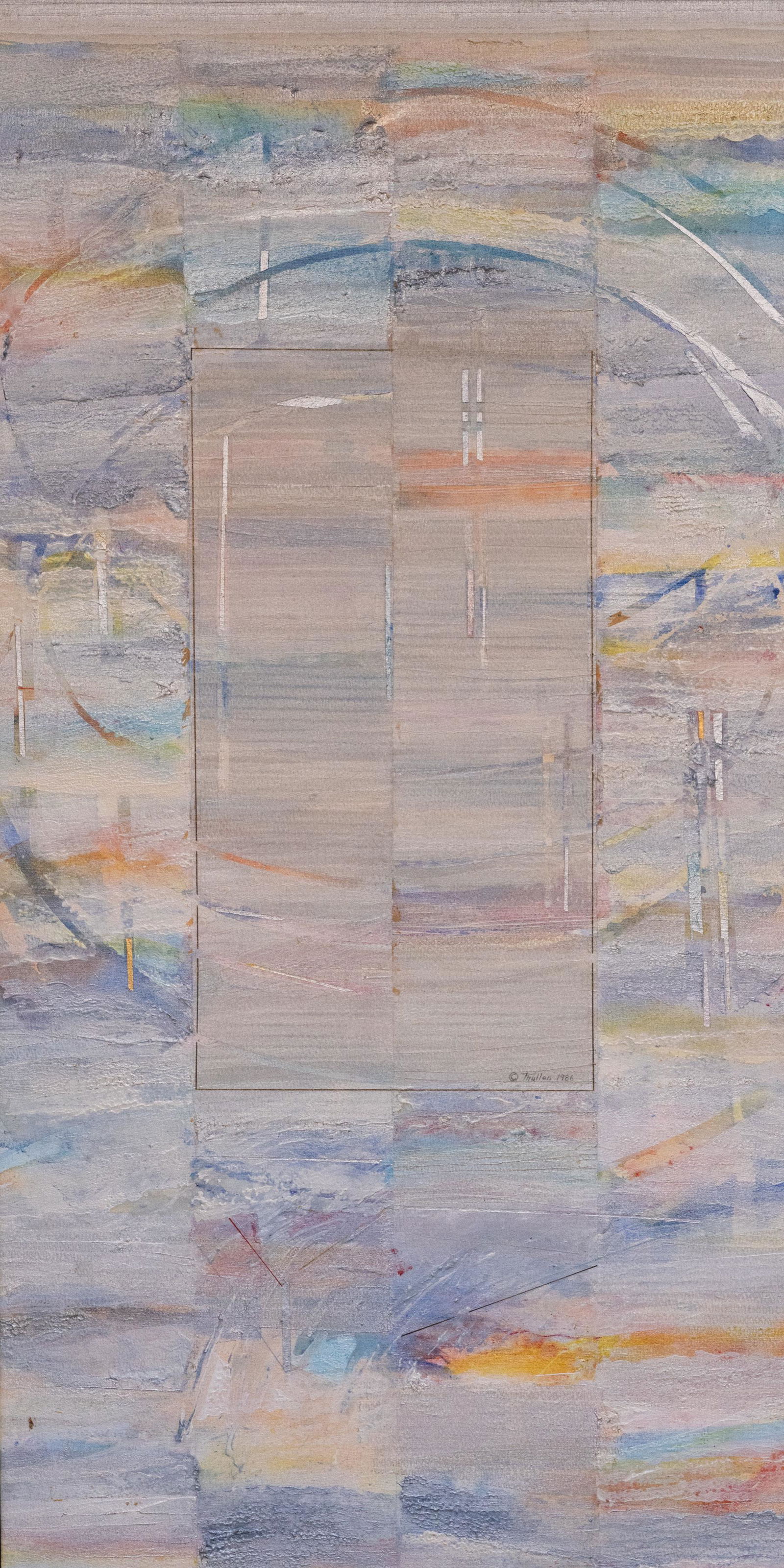 Philip Mullen 1986 Large Abstract A/C Painting (1 of 19)