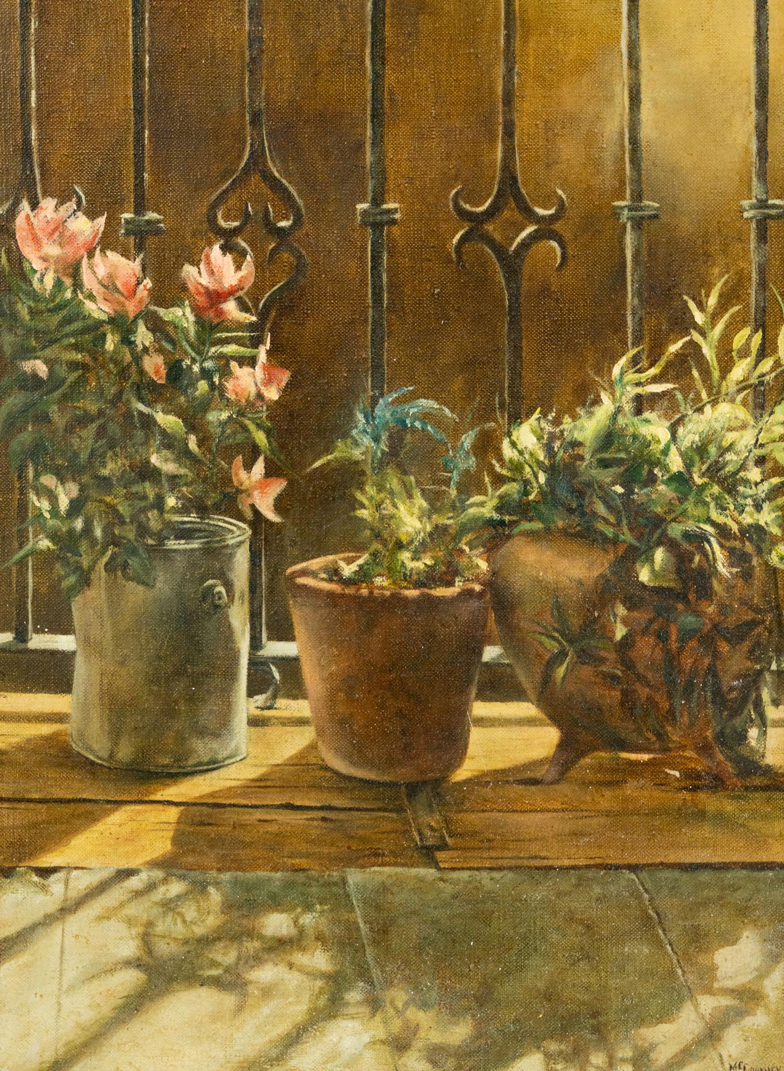 Harry McCormick Flower Pots Painting (1 of 13)