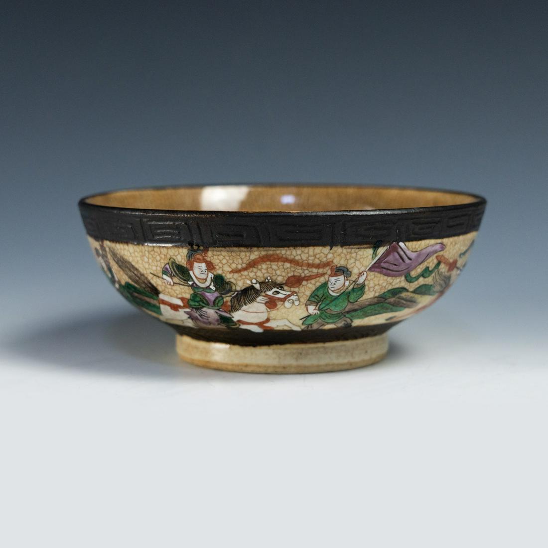 A Tang Dynasty style gesso over carved wood horse sculpture having dress saddle and harness in a (1 of 16)