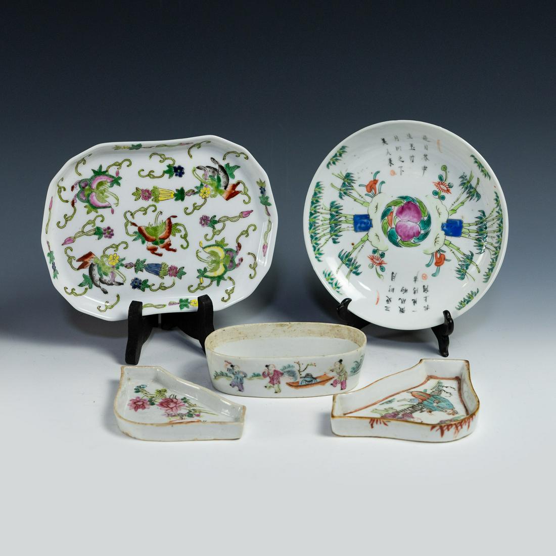 (5) Grouping 19th century Chinese Porcelain (1 of 20)