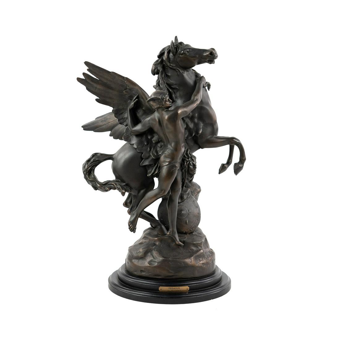 JB Hirsch After E. Picault 'Perseus and Pegasus' Bronze (1 of 15)