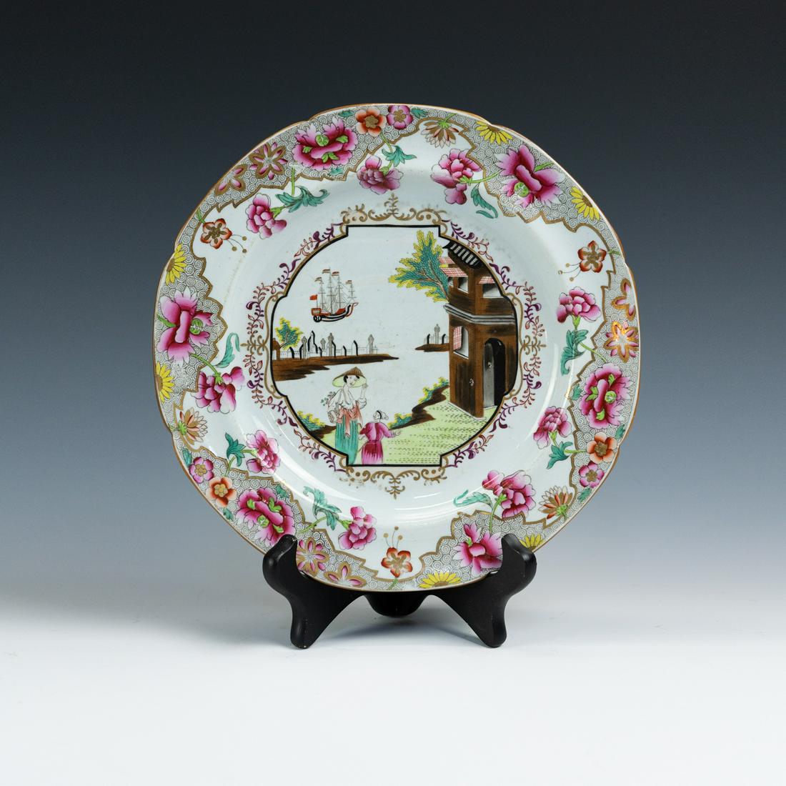 Spode Stone China Ship Pattern 3067 Plate (1 of 13)