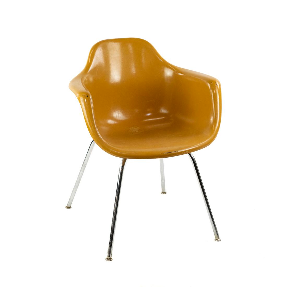 Eames Style Fiberglass Arm Chair by Krueger Metal Products (1 of 12)