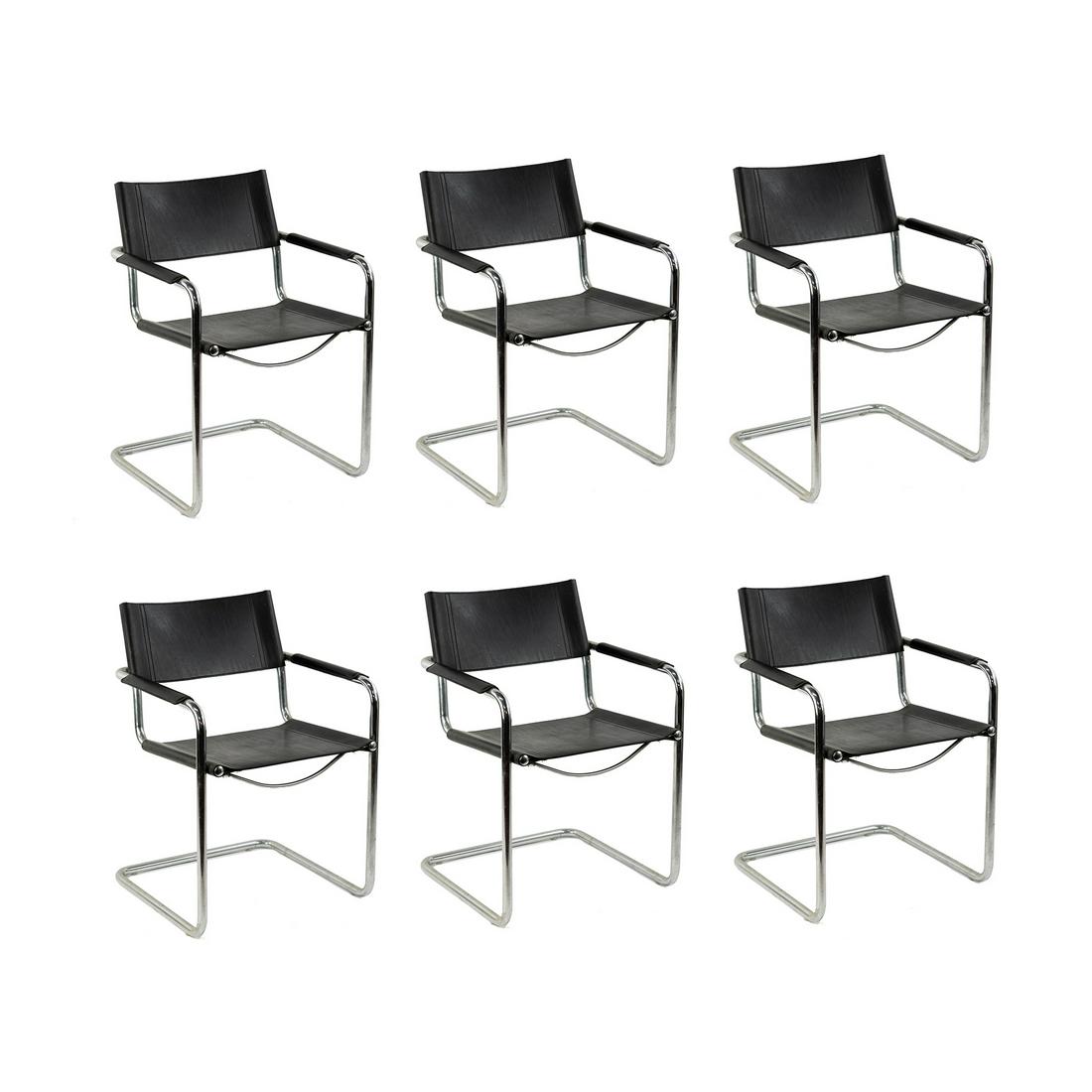 (6) Set of Matteo Grassi for Centro Studi Cantilever MG5 Chairs (1 of 15)