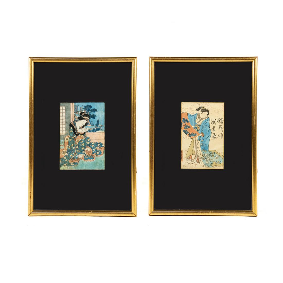 (2) Antique Japanese Woodblock Prints (1 of 20)