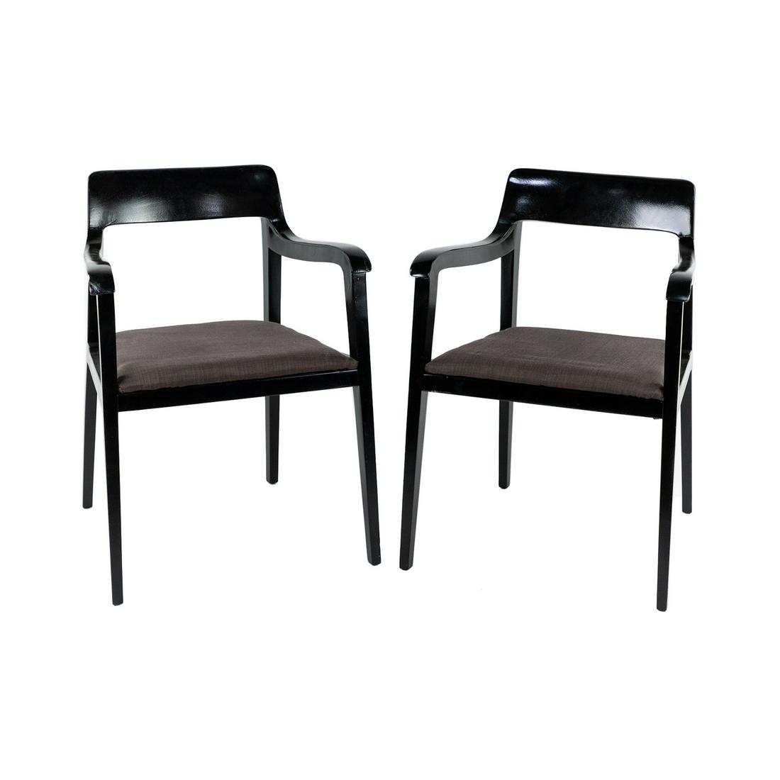 (2) Edward Wormley for Dunbar 'Riemerschmid' Armchairs (1 of 12)