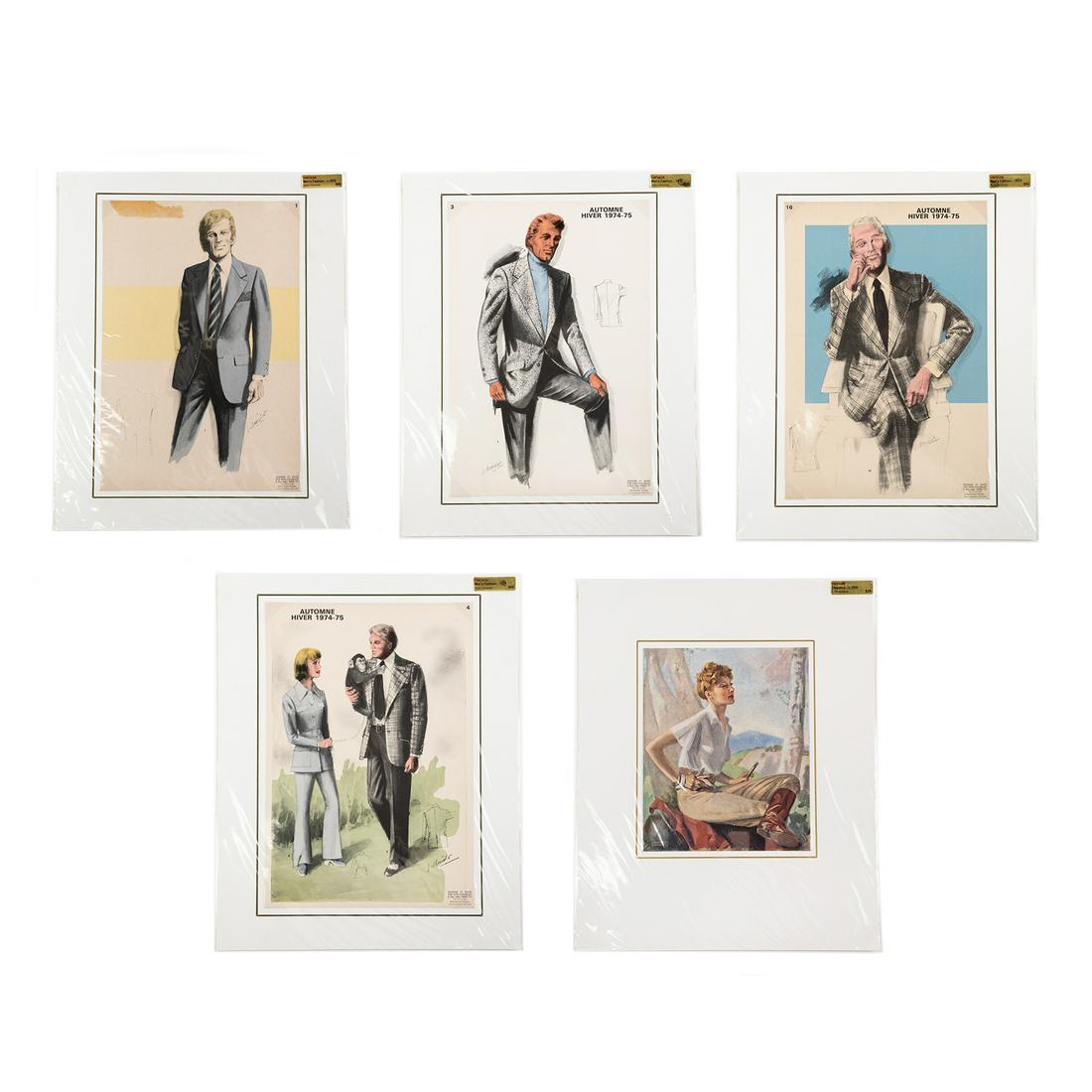 (5) Jean Choiselat 70s French Fashion Design and Other Prints (1 of 8)