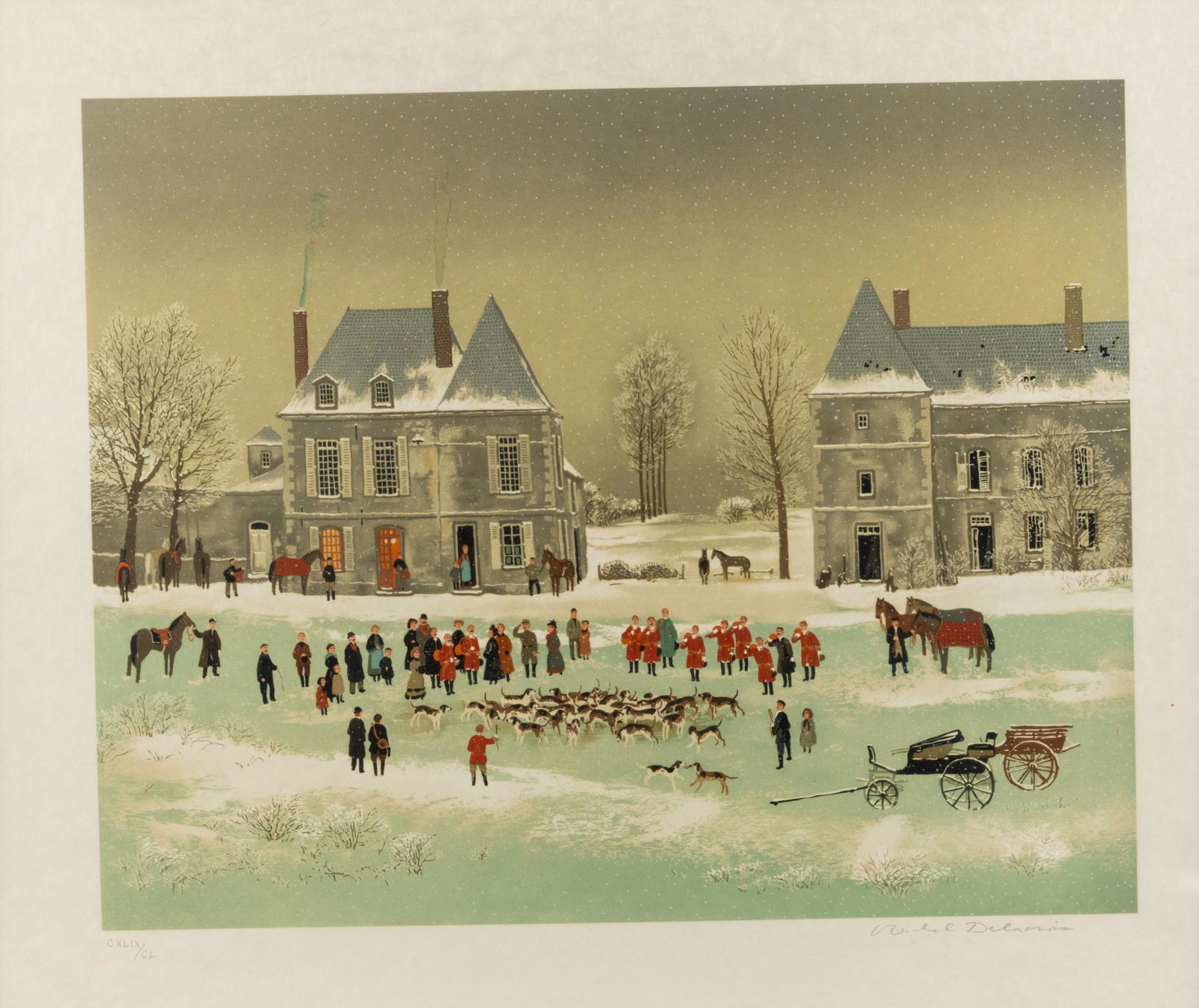 Michel Delacroix Les Honneurs Lithograph (1 of 13)