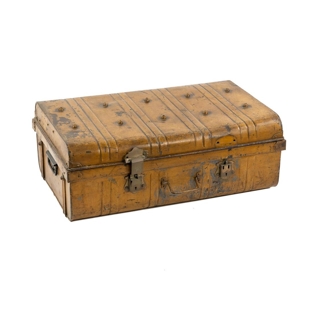 1930's Steel Art Deco Style Travel Suitcase (1 of 10)