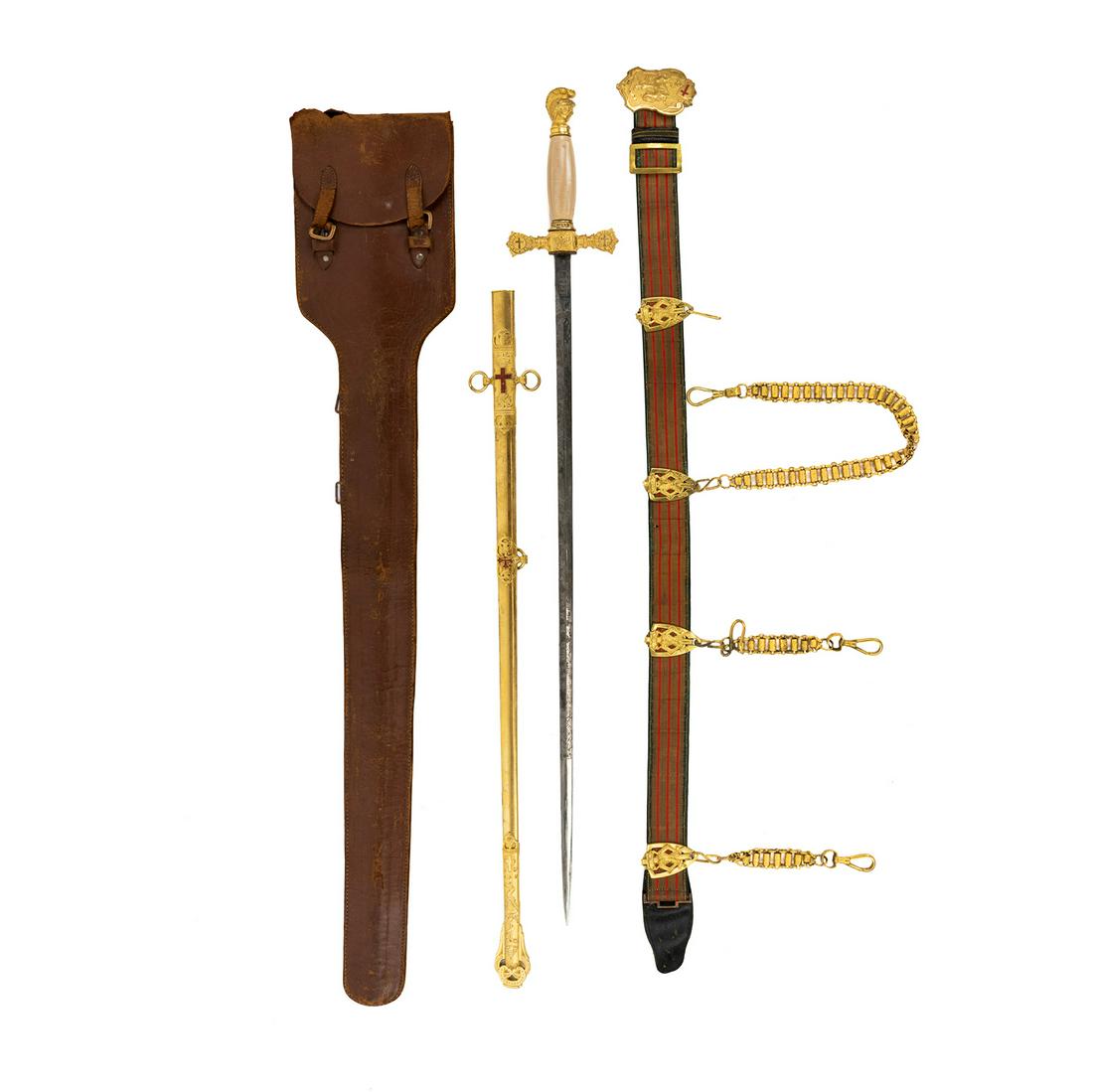 Masonic Knights McLilley & Co Sword & Templars Belt (1 of 20)