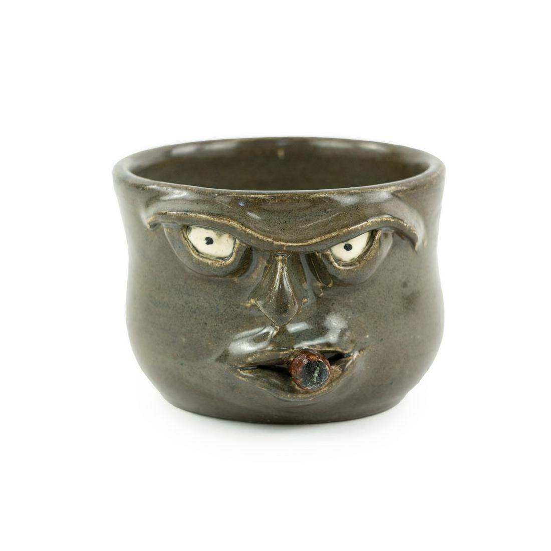 Steve Turpin Folk Art Pottery Face Mug (1 of 9)
