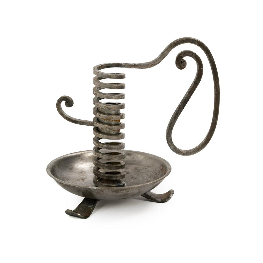 Hand Wrought Iron Samuel Yellin Attrib. Candleholder (1 of 9)