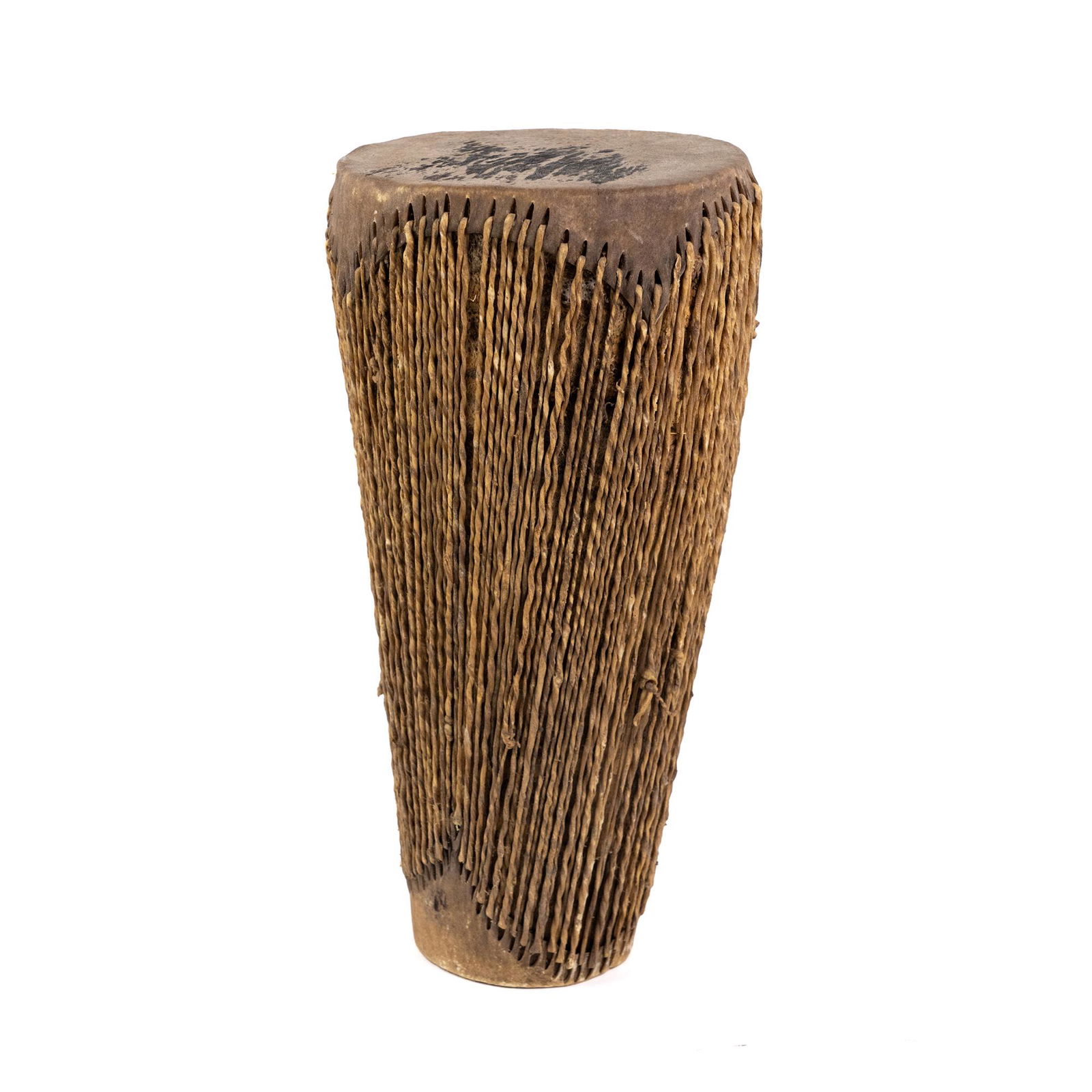 African Goat Skin Tension Hand Drum (1 of 8)