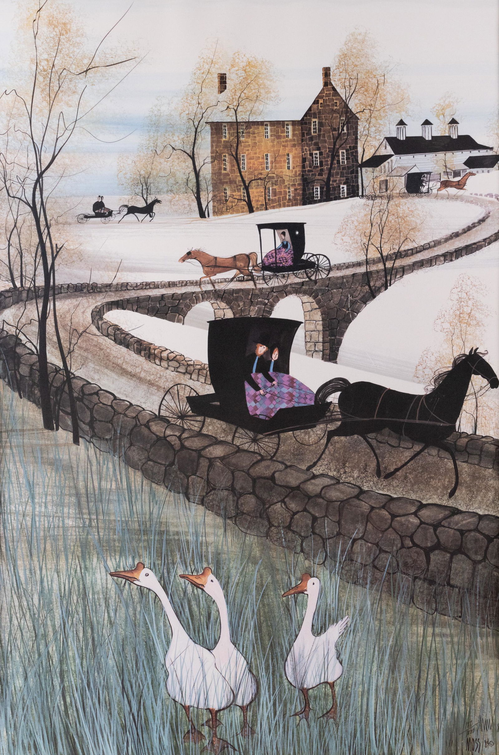 P. Buckley Moss Signed Lithograph (1 of 12)