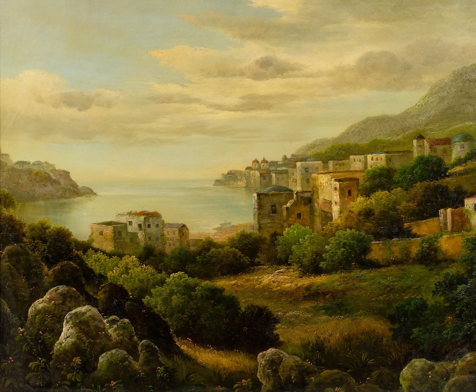 Peter Green 'Amalfi Coast' Oil on Canvas Signed (1 of 12)