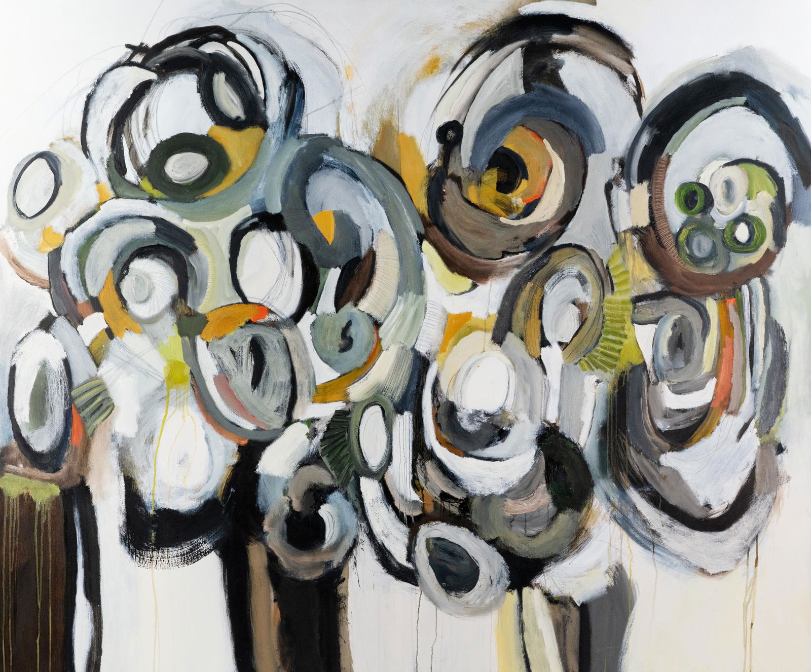 Susan Robert Untitled Abstract Mixed Media Painting (1 of 15)