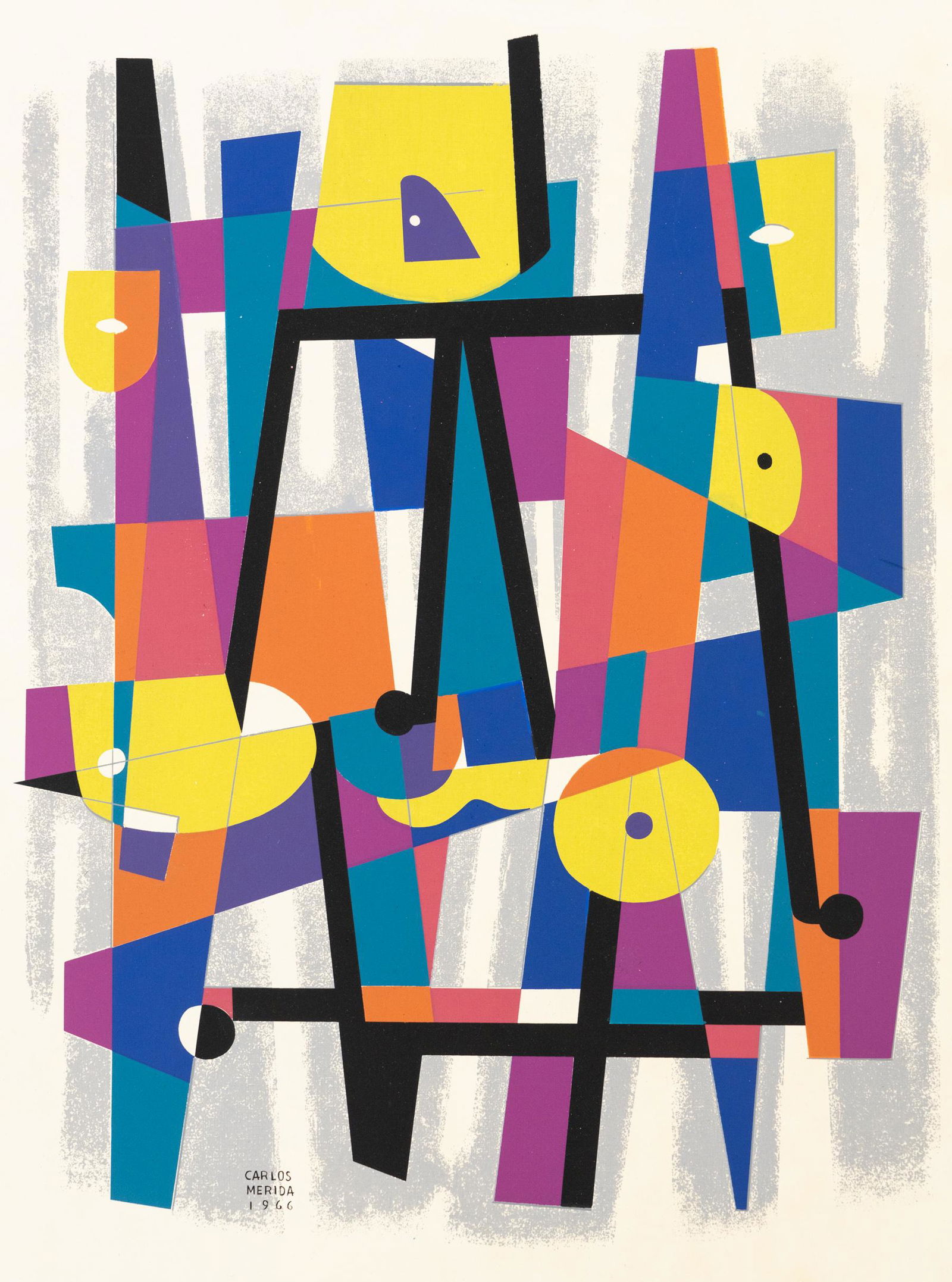 Carlos Merida 'La Mascara Magica' 1966 Signed Serigraph (1 of 12)