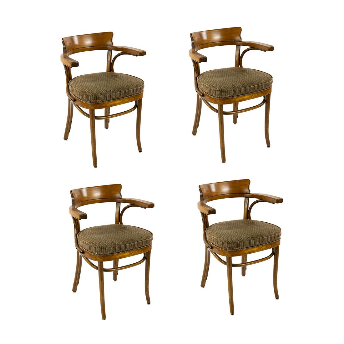 (4) Mid Century Thonet Style Bentwood Chairs (1 of 17)
