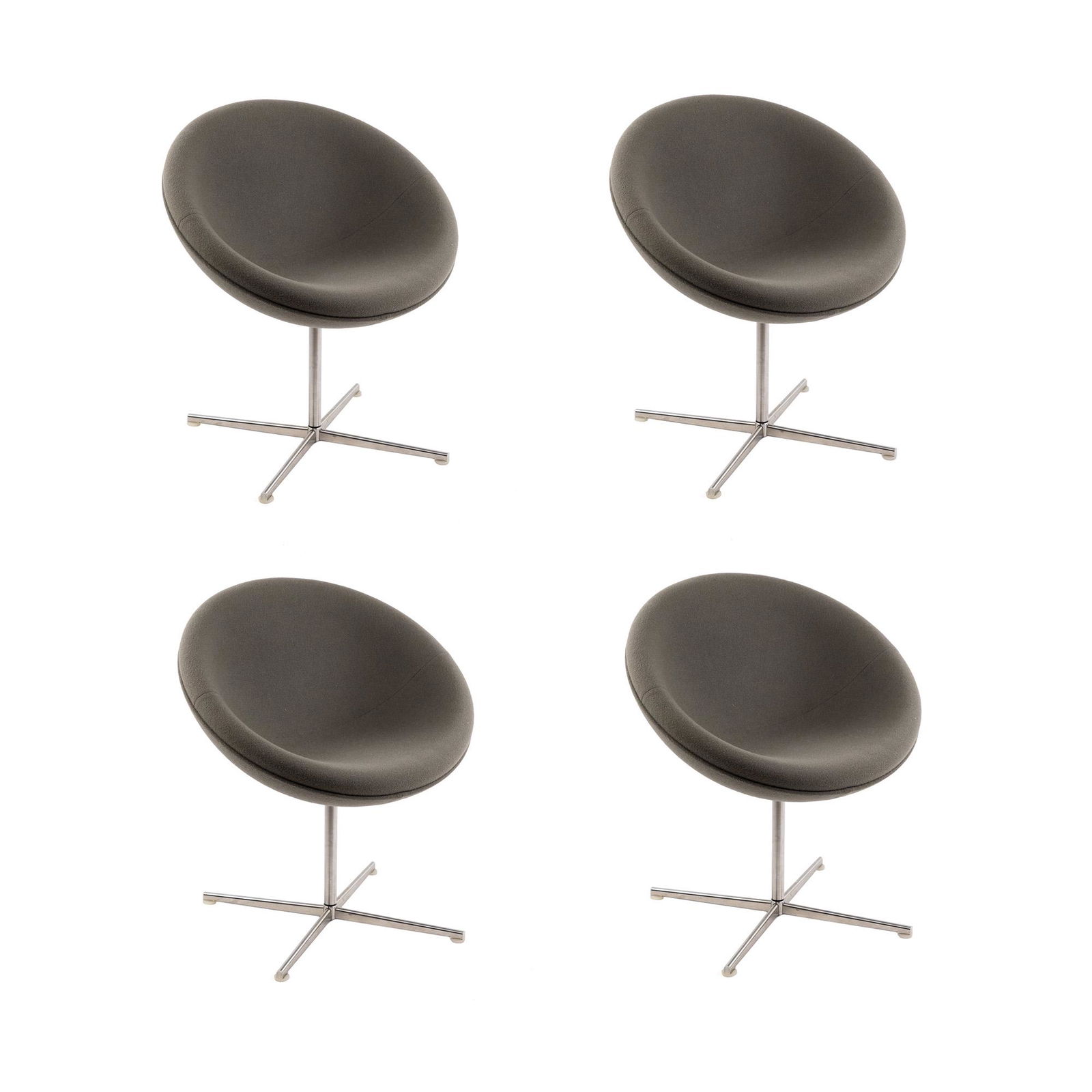 (4) Verner Panton for Vitra C1 Gray Dining Chairs (1 of 12)