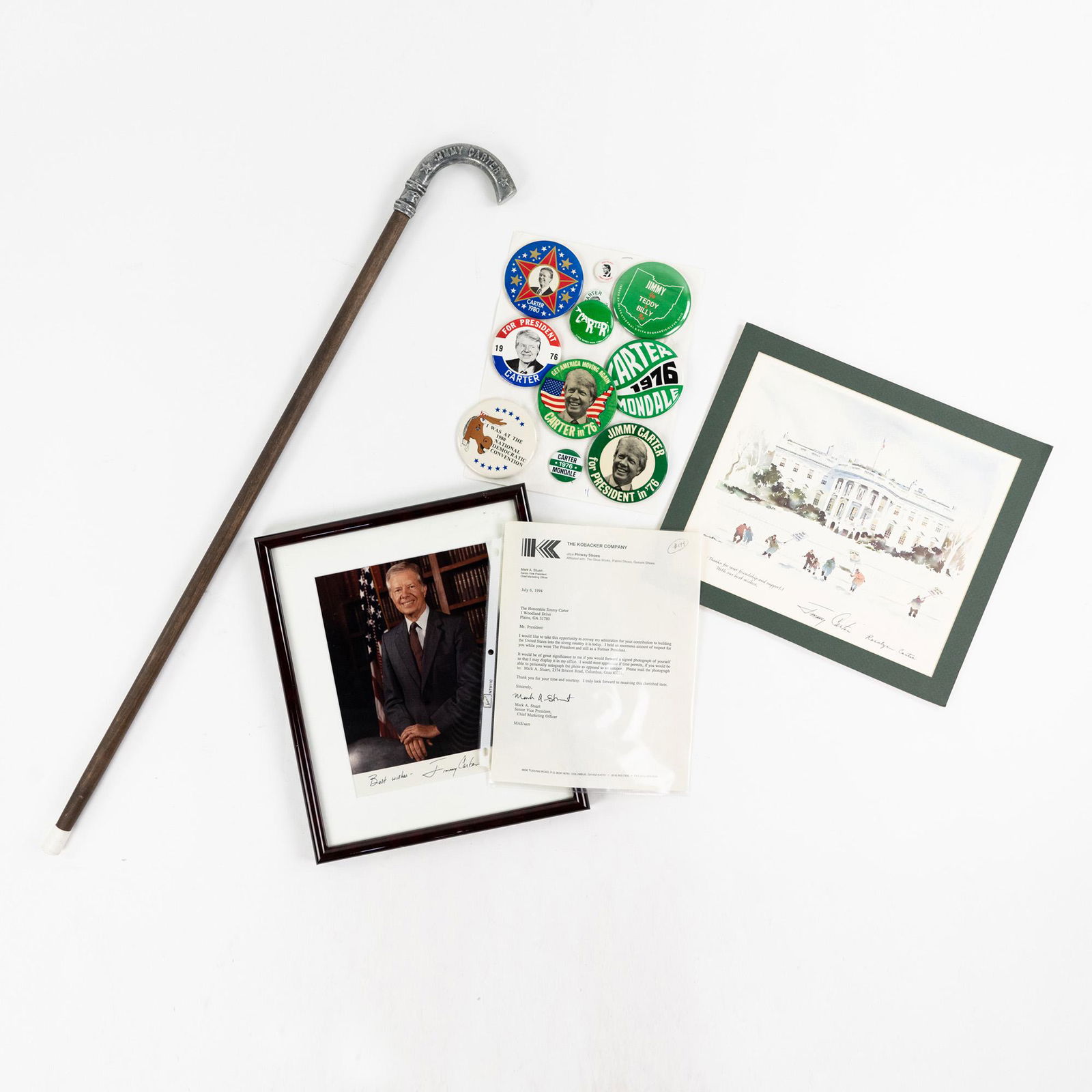 (14) Assorted Jimmy Carter Paraphernalia & Signatures (1 of 8)