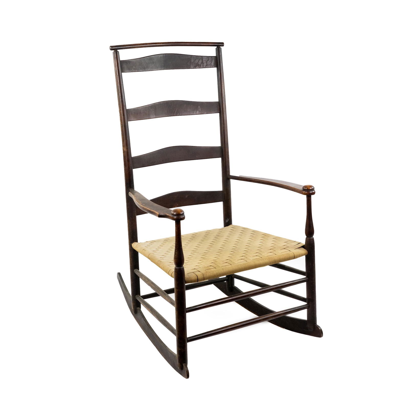 19th Century Shaker Rocking Chair w/ Woven Seat (1 of 14)