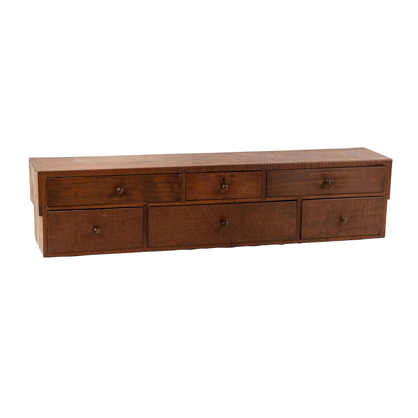 Shaker Tiger Maple Six Drawer Spice Primitive Spice Box (1 of 7)