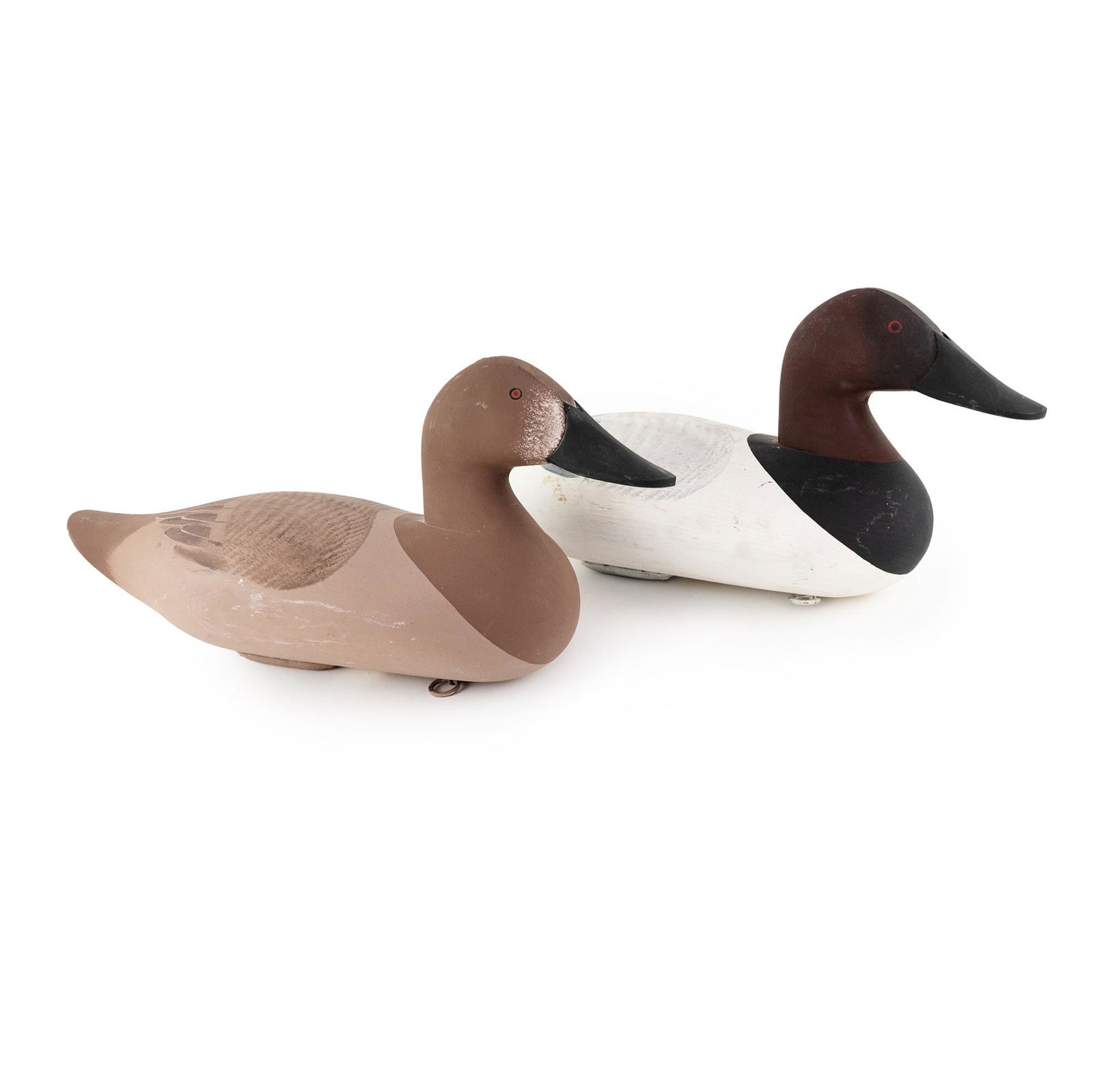 (2) Paul Gibson Carved Canvasback Duck Decoys (1 of 11)