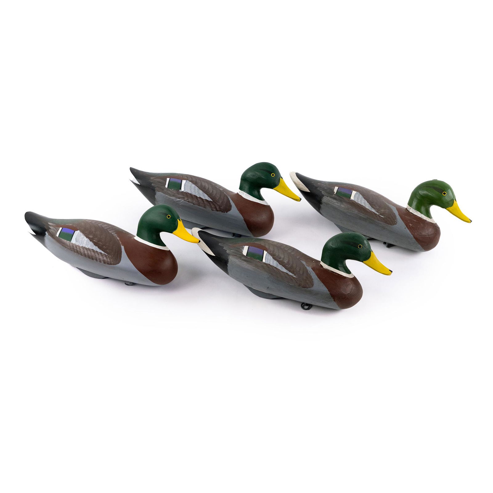 (4) Capt Harry Jobes & Family Carved Mallard Decoys (1 of 11)