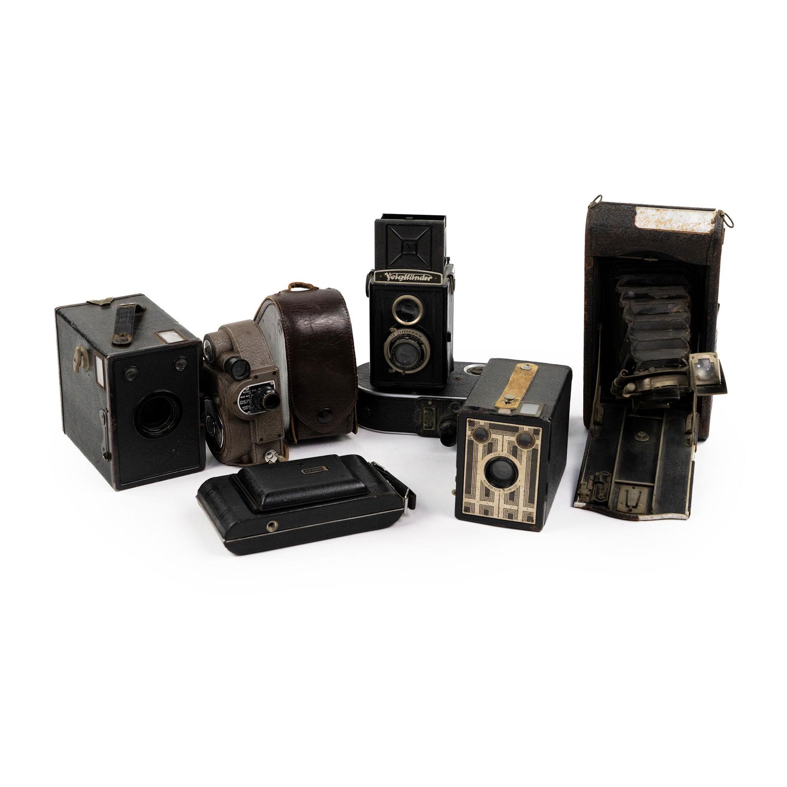 (7) Assorted Vintage Cameras incl Kodak Brownie Six-20 (1 of 20)