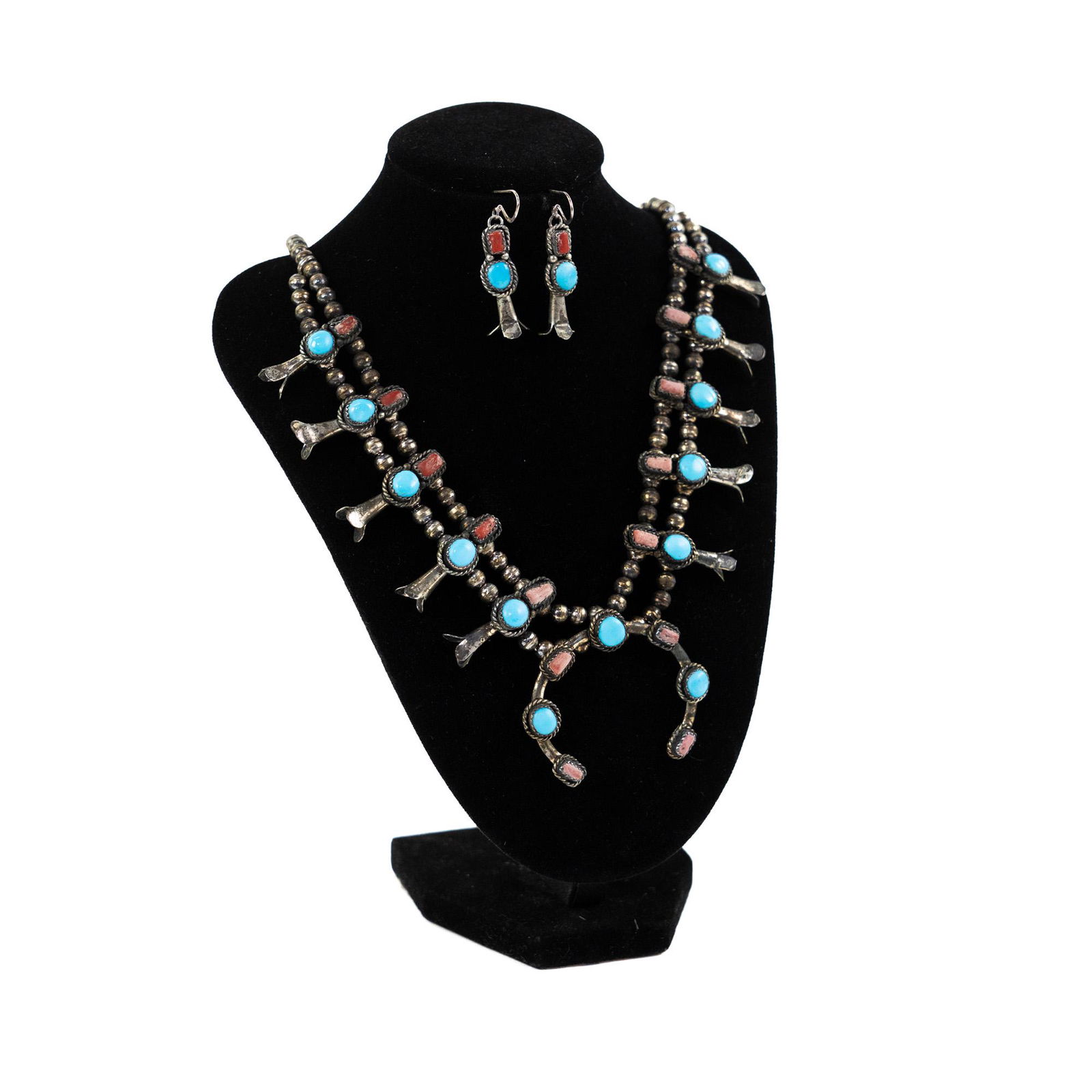 Navajo Sterling Silver Charm Necklace (1 of 8)