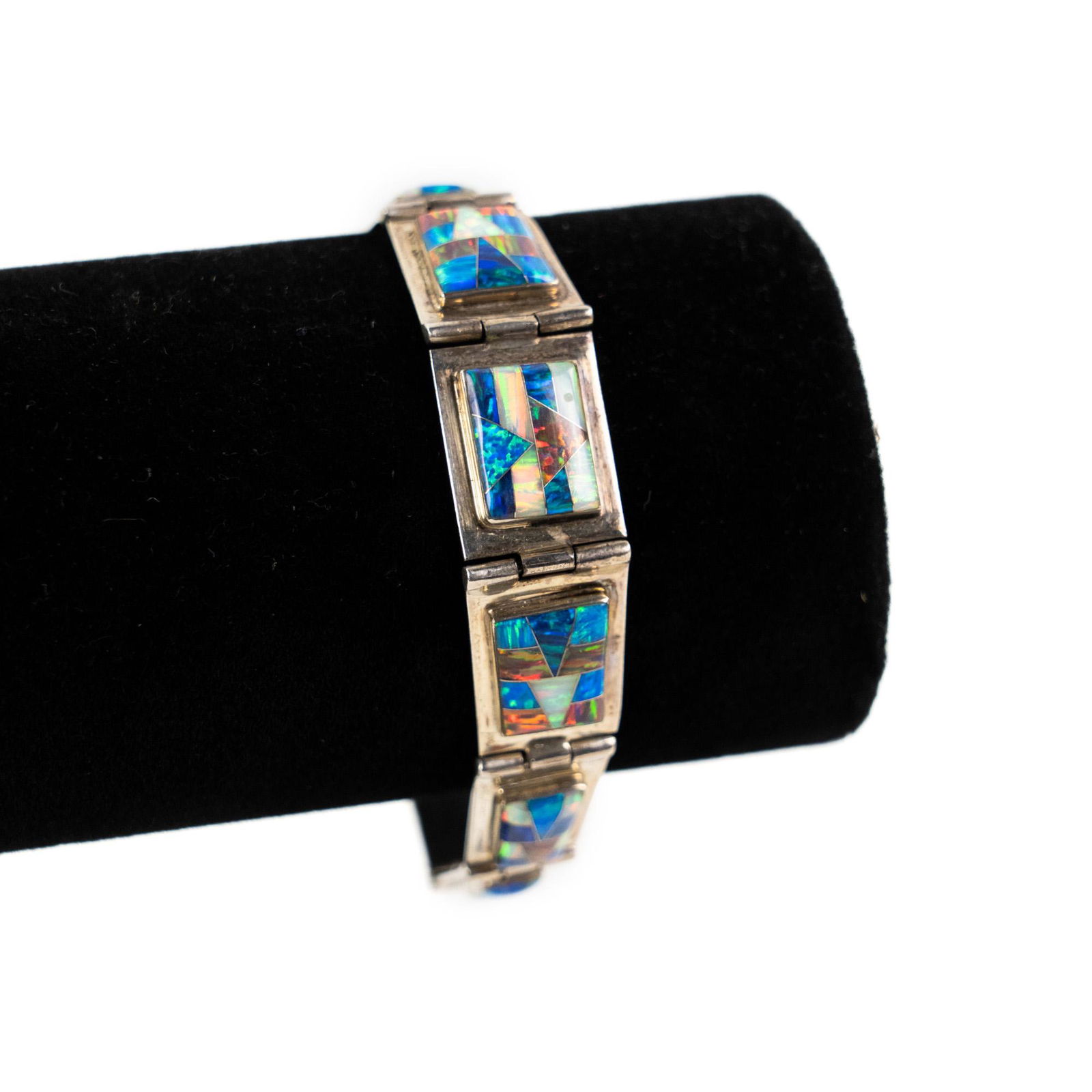 Reynetsa Leland Sterling Bracelet w/ Hardstone Settings (1 of 6)