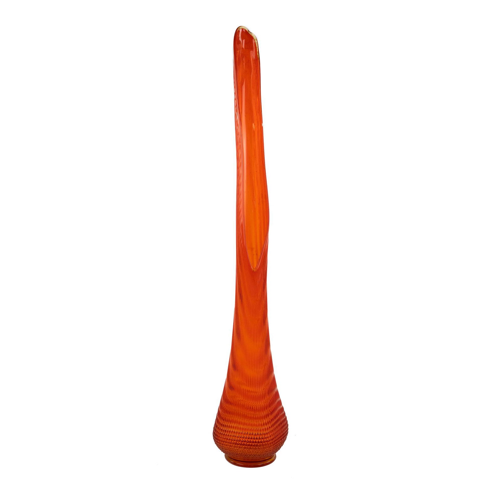 Blenko Style Orange & Yellow Blown Glass Vase (1 of 6)