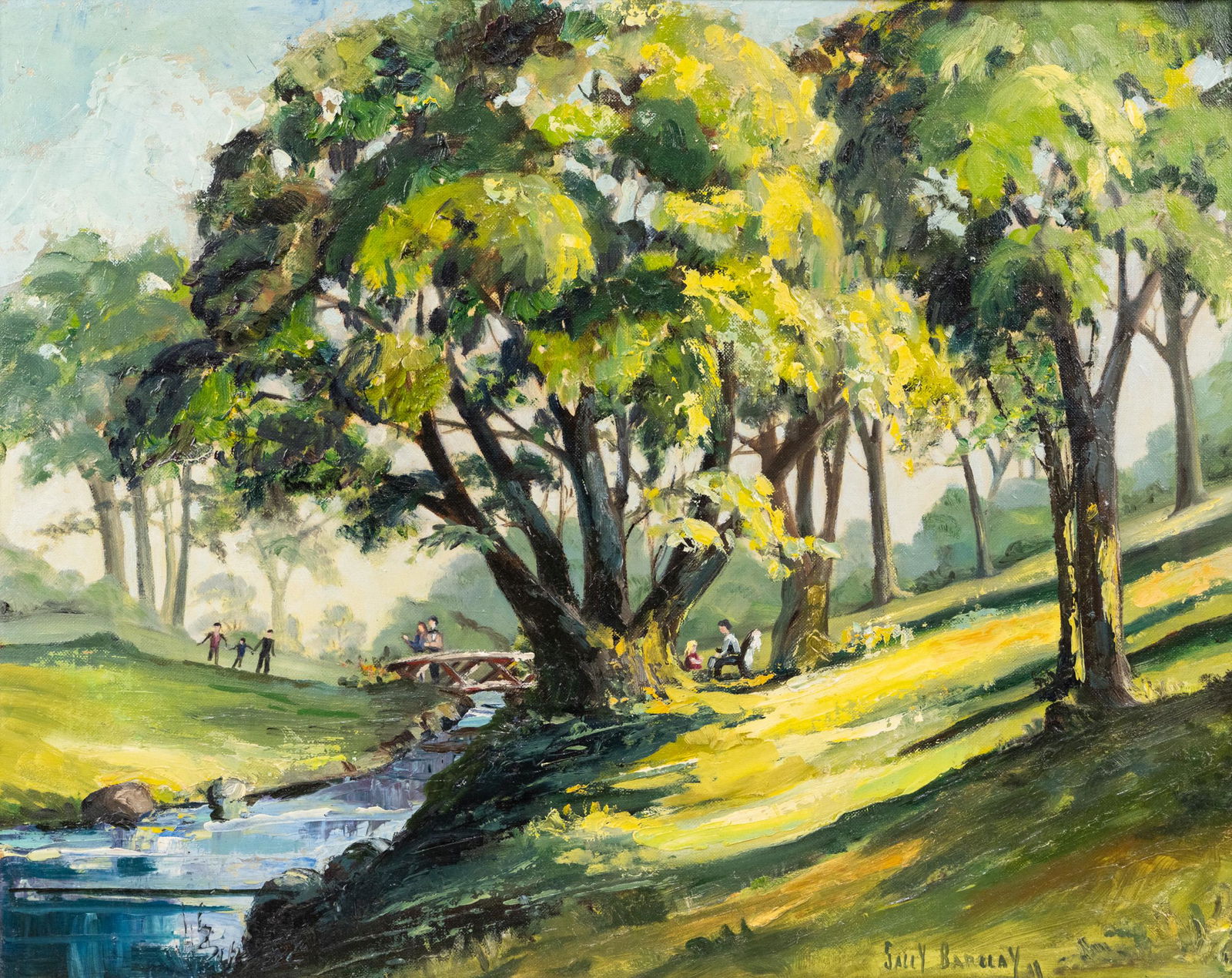 Sally Barclay 'Hawthorn Park NJ' O/C Painting (1 of 13)