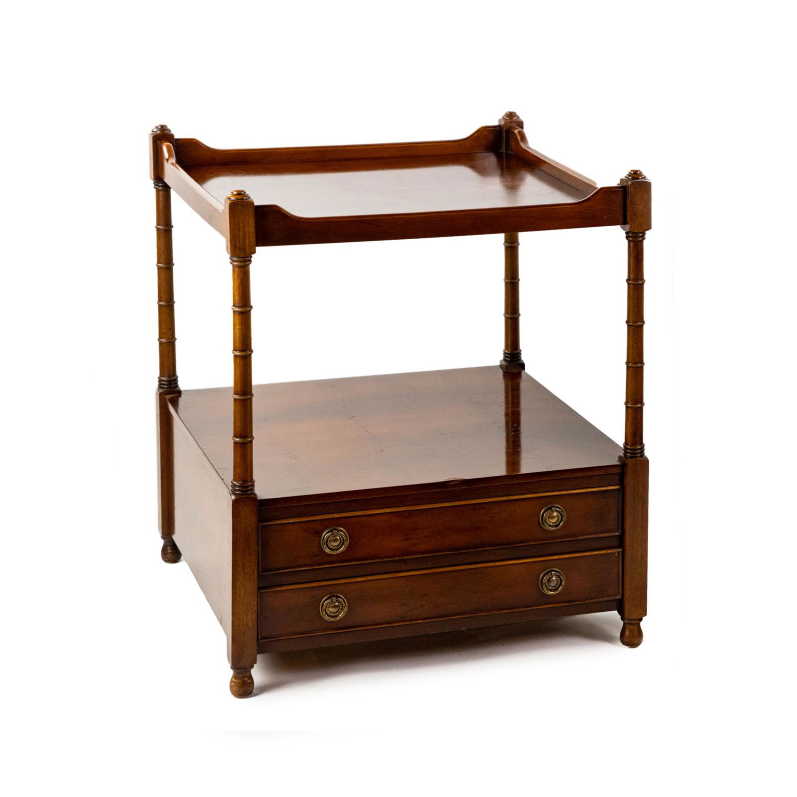 Trosby Furniture Sheraton Style Two Tier Side Table (1 of 18)