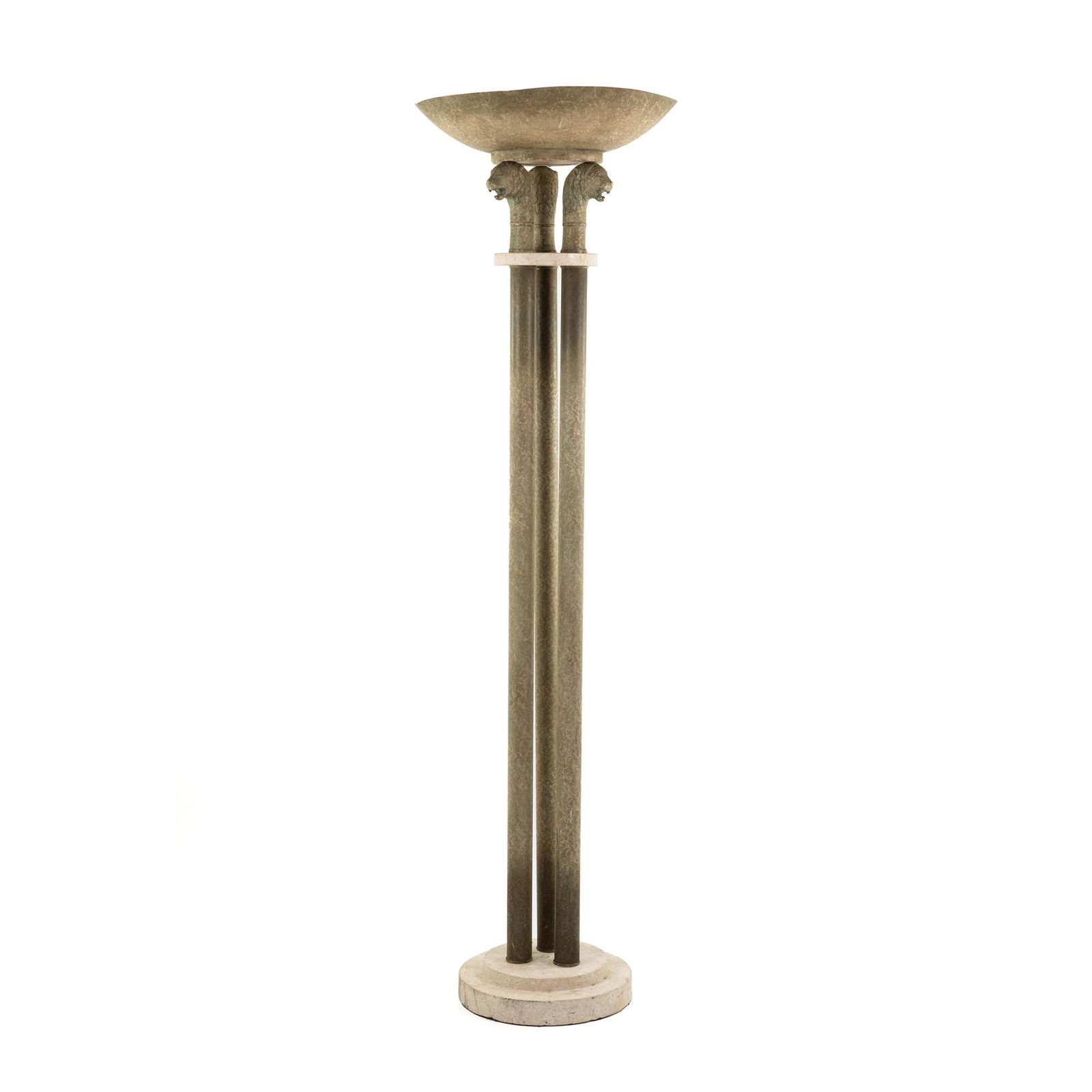 Maitland Smith Lions Torchiere Neoclassical Floor Lamp (1 of 10)