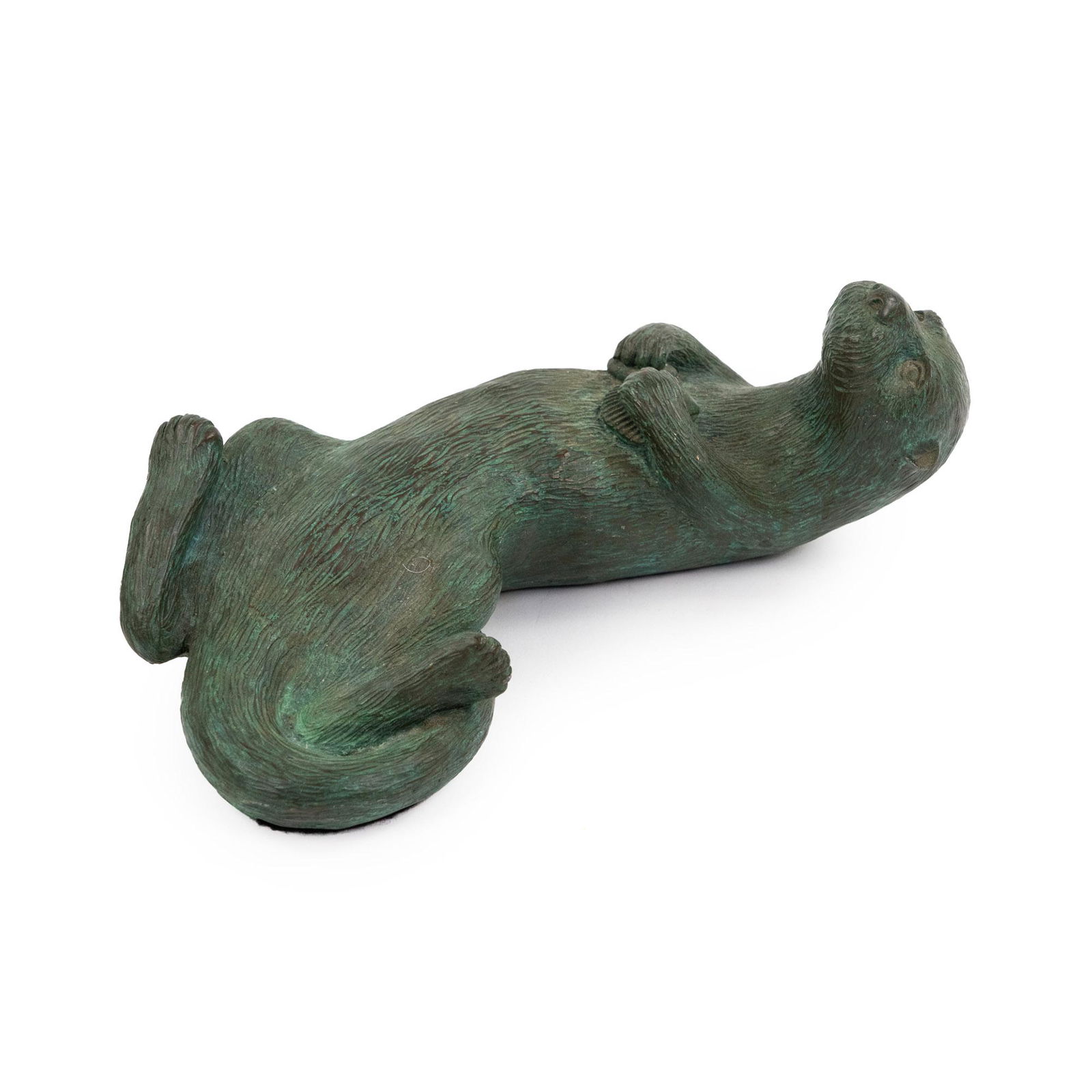 James Siebert Swimming Otter Bronze Sculpture (1 of 8)