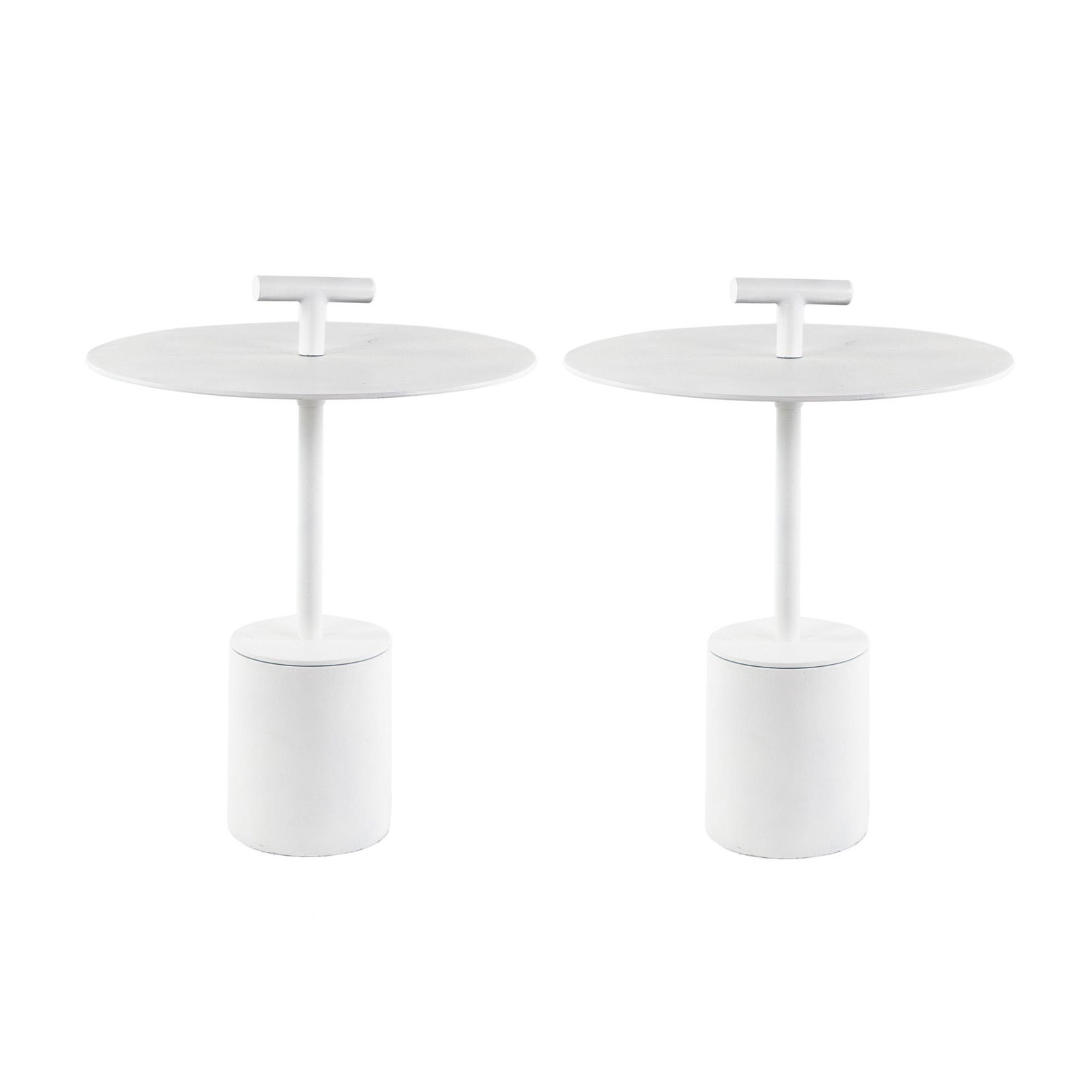 Bayridge White Circular Side Tables (1 of 8)