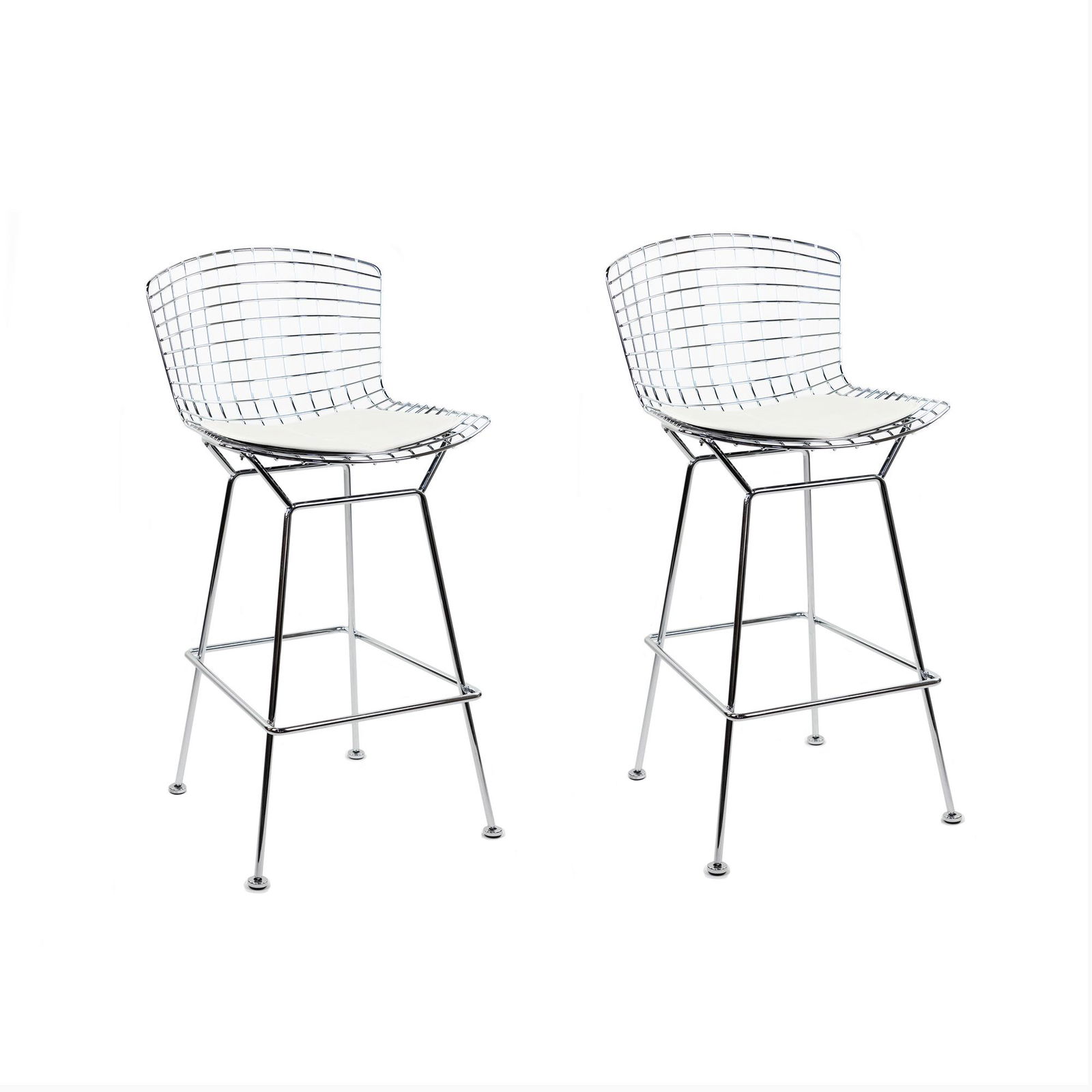 (2) Knoll Bertoia Chrome Wire Bar Stools (1 of 16)