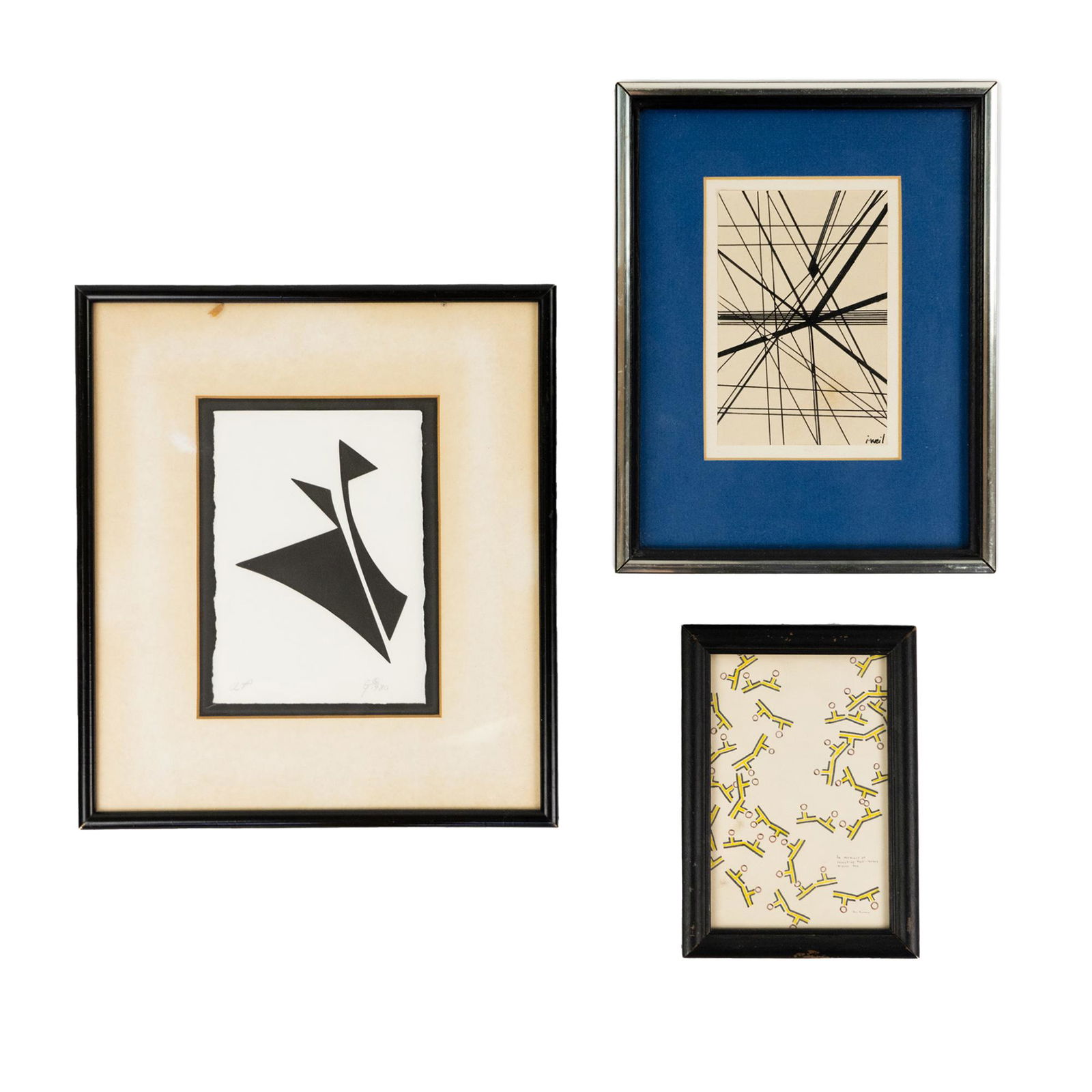 (3) Group of Abstract Prints - Guy Endore, Weil, and Other (1 of 11)