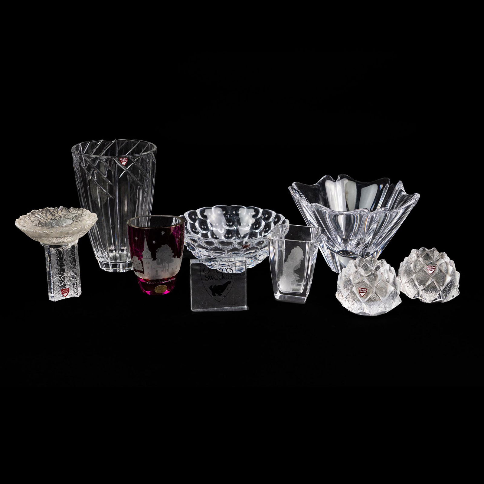 (9) Orrefors Crystal group Including Orrefors (1 of 16)