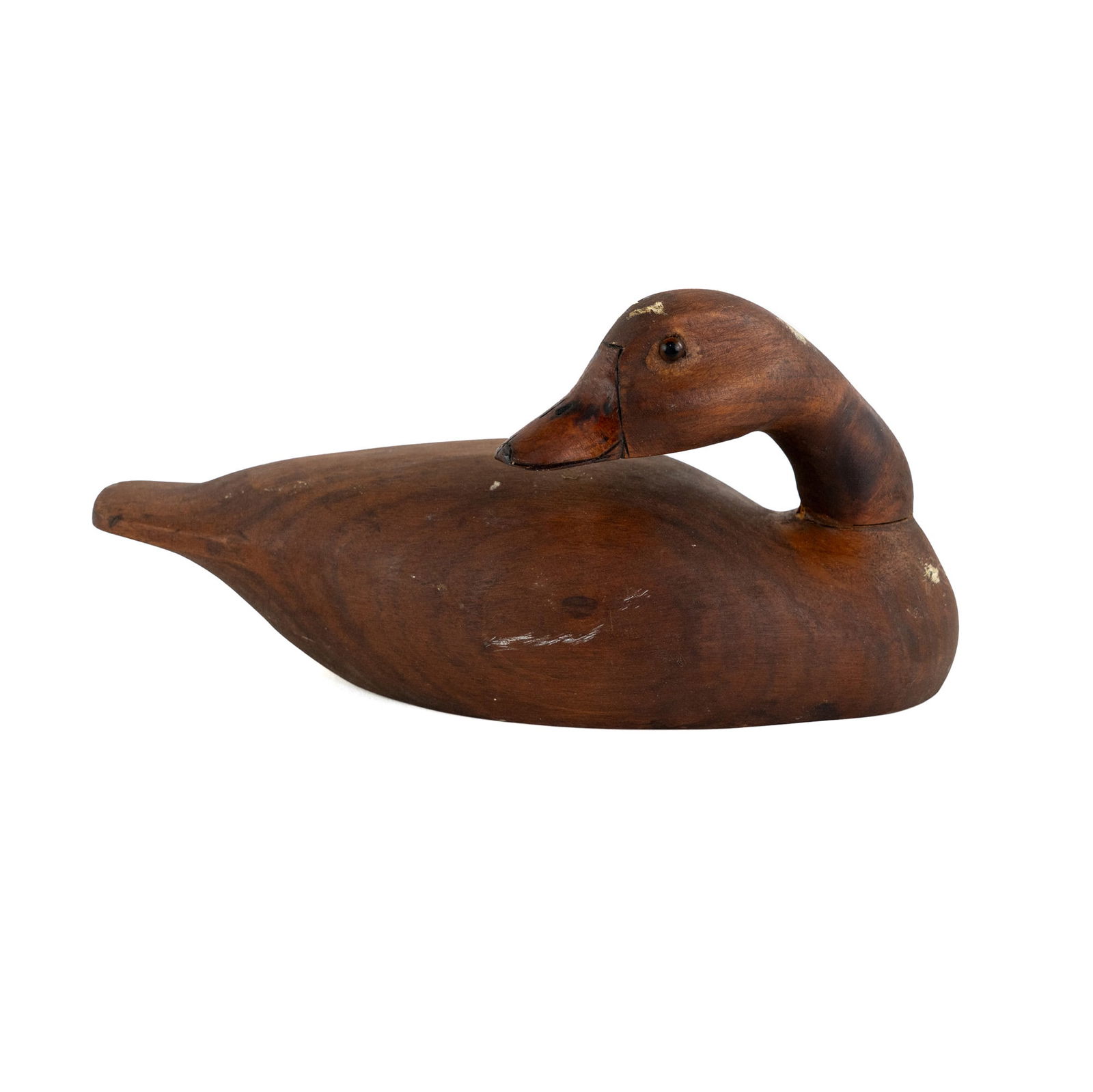 Hand Carved Wood Duck Decoy Signed (1 of 7)