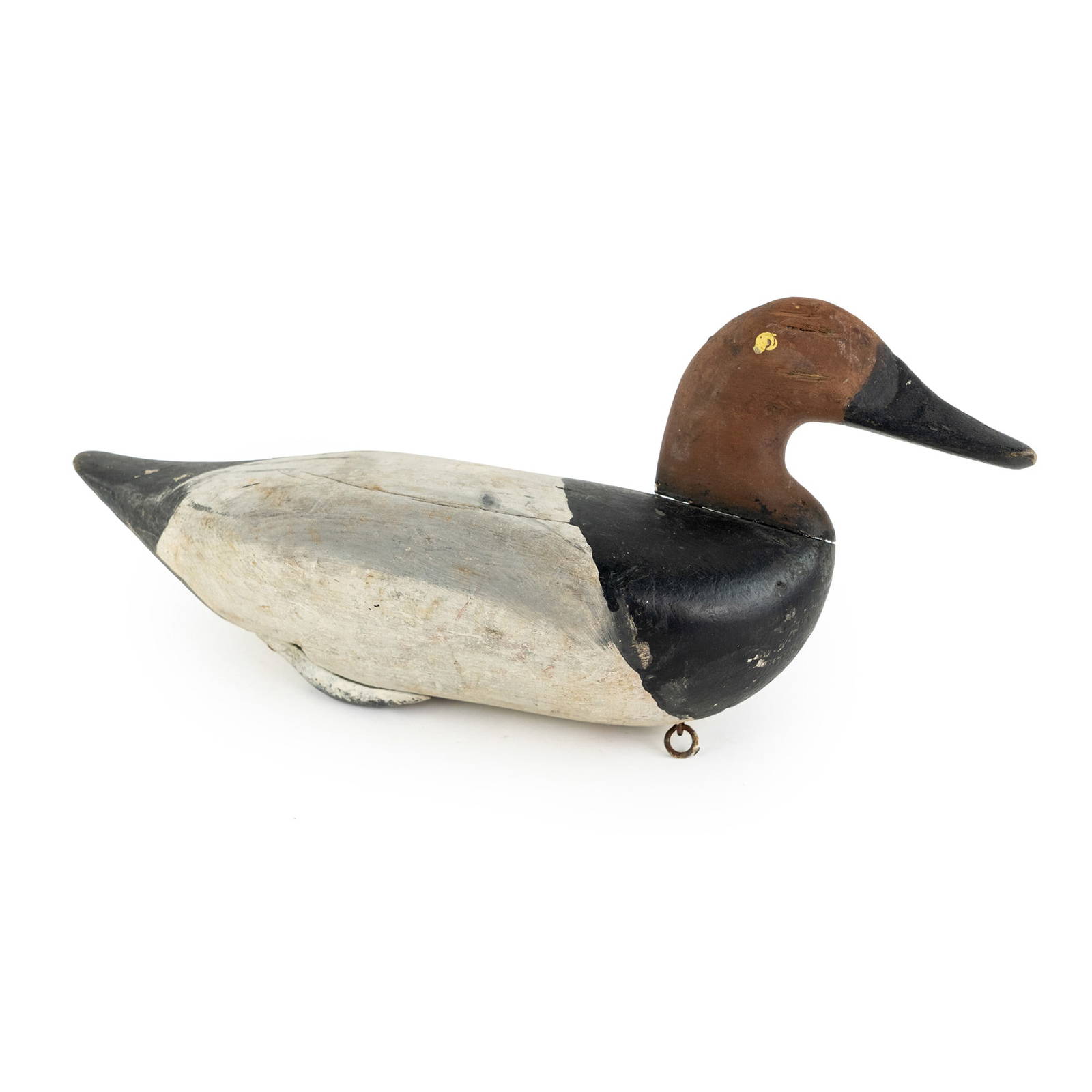 Antique Hand Carved Canvasback Wood Duck Decoy Auction