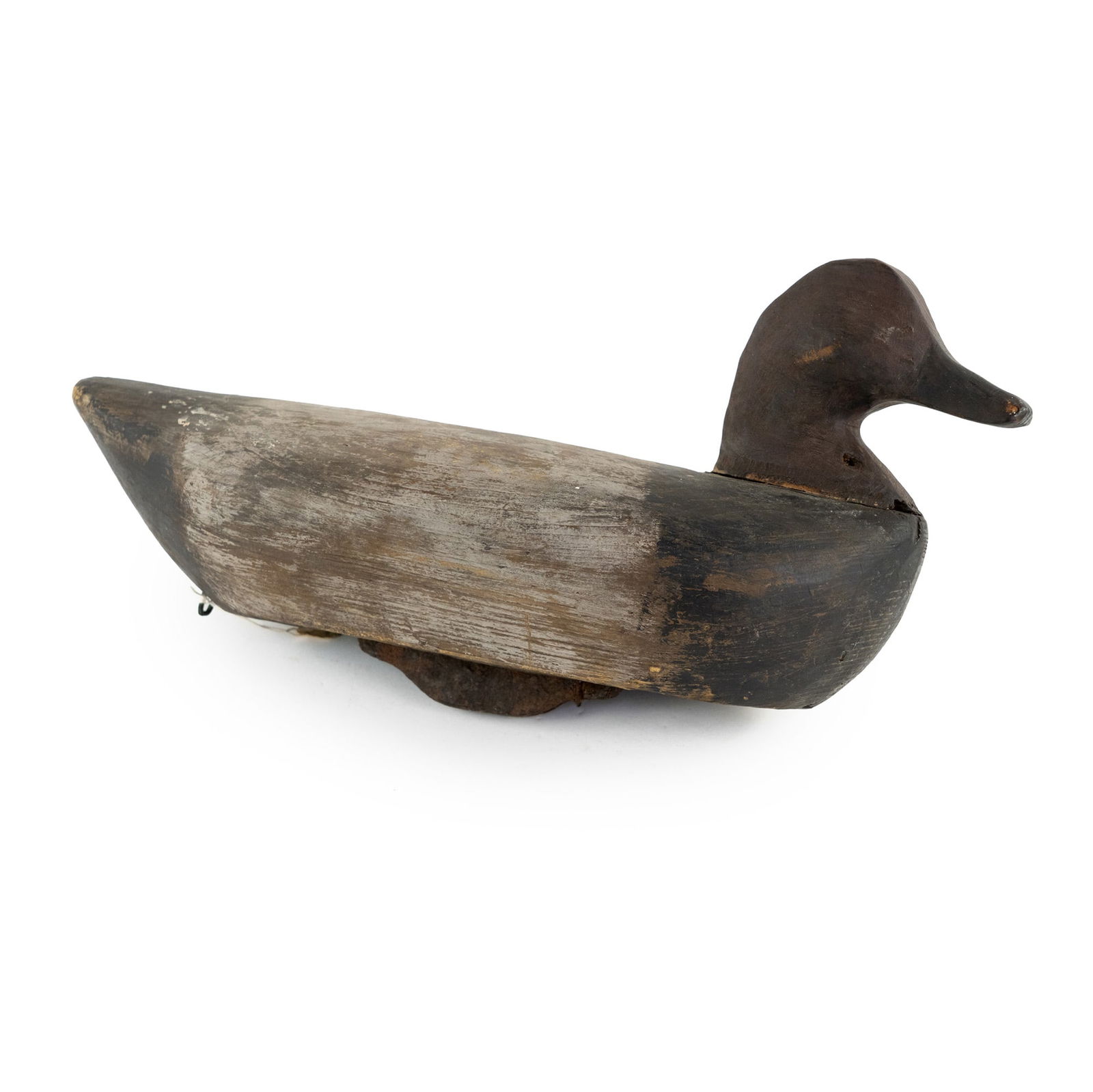 Antique Hand Carved Canvasback Wood Duck Decoy (1 of 7)